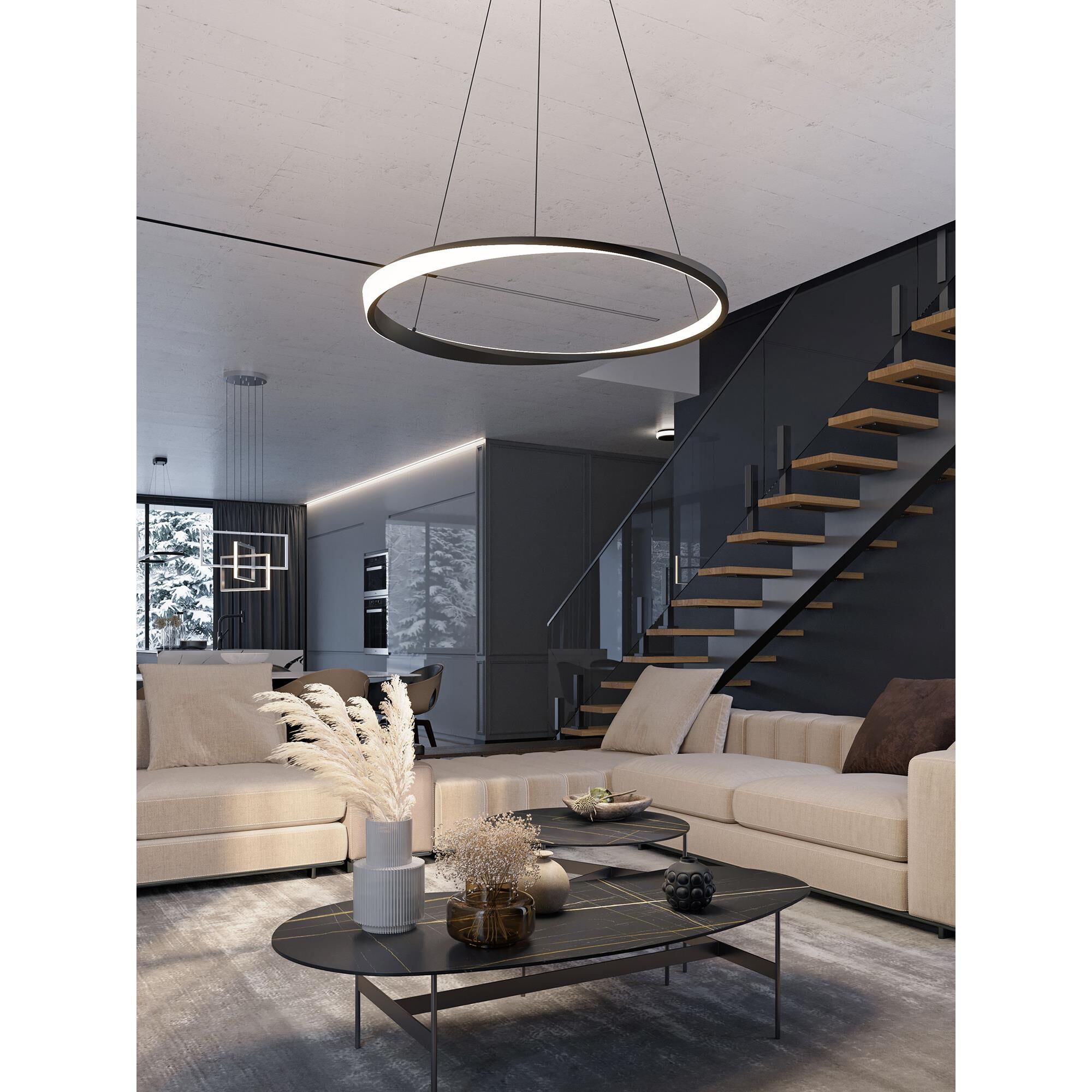 Shown in Black finish and White Acrylic glass