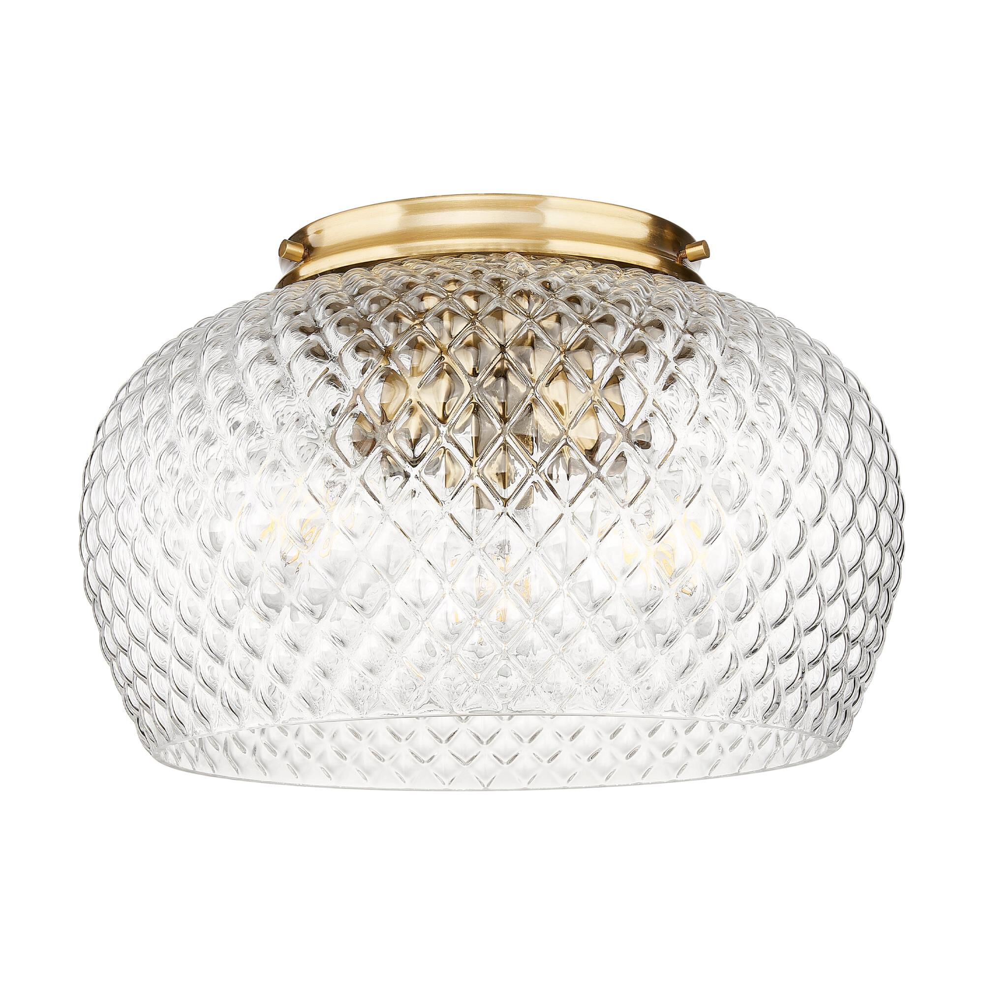 Adeline 14 Inch Semi Flush Mount by Golden Lighting