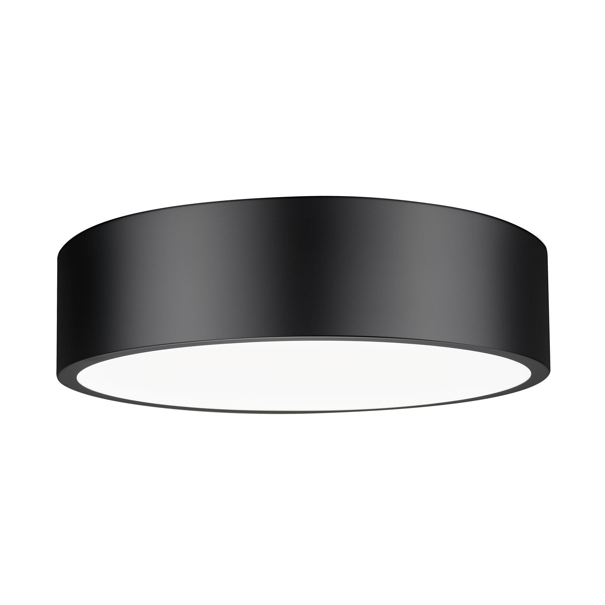 Shown in Matte Black finish and Frosted glass and Frosted shade