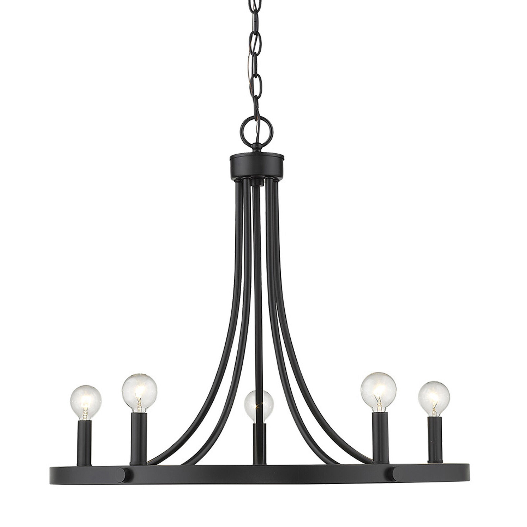 Shown in Matte Black finish and -- glass and -- shade