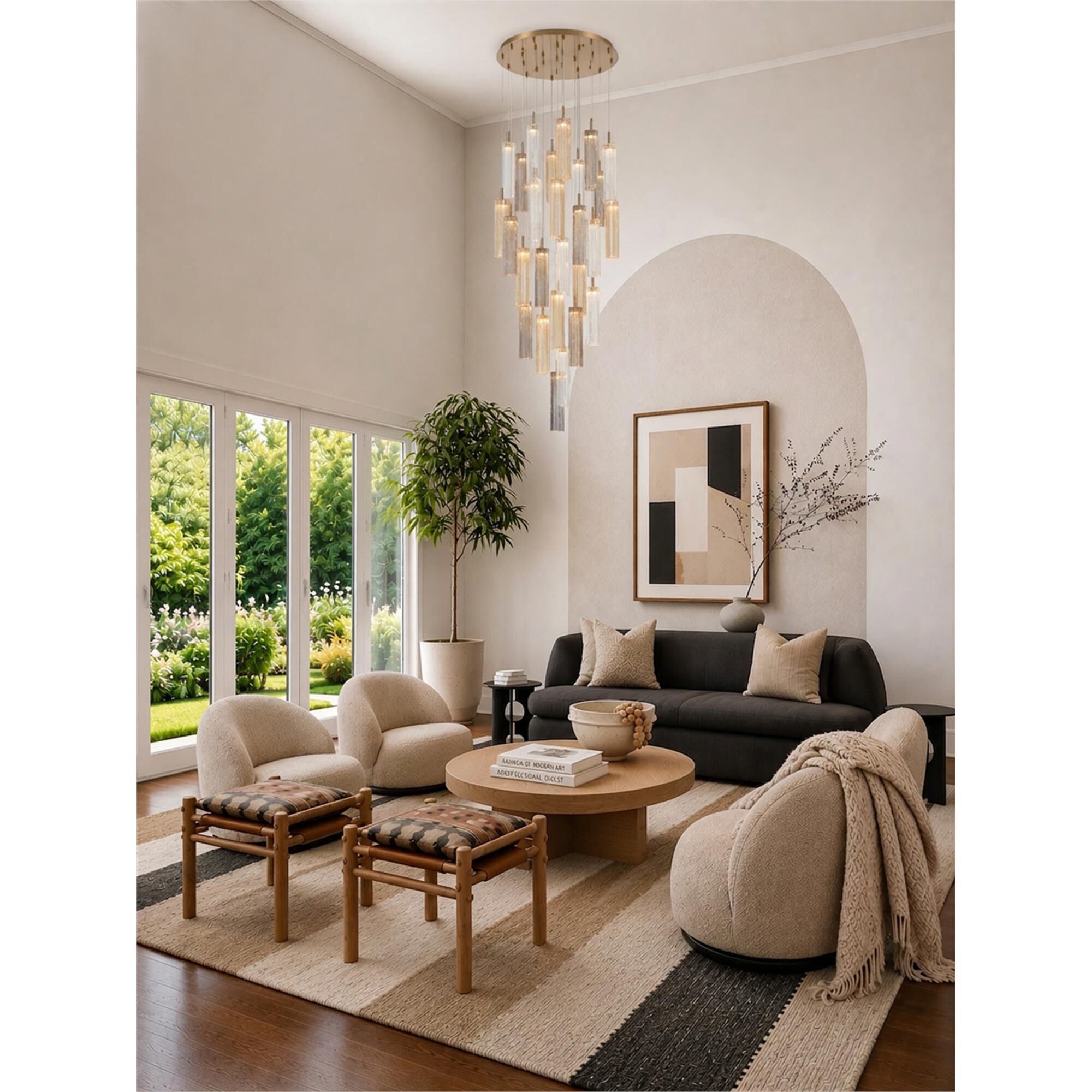 Addis 26 Inch Multi Light Pendant,