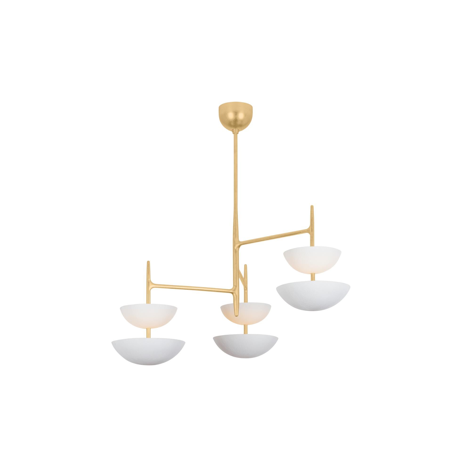 Shown in Vintage Gold Leaf and Gesso White finish