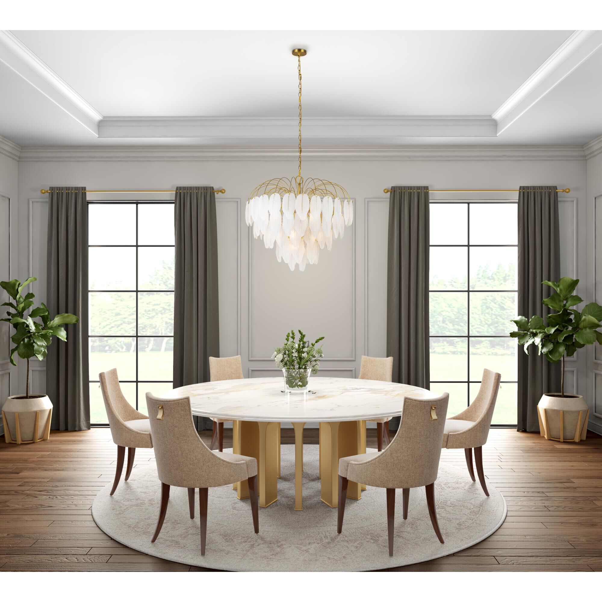 Alessia 32 Inch Chandelier by Artcraft