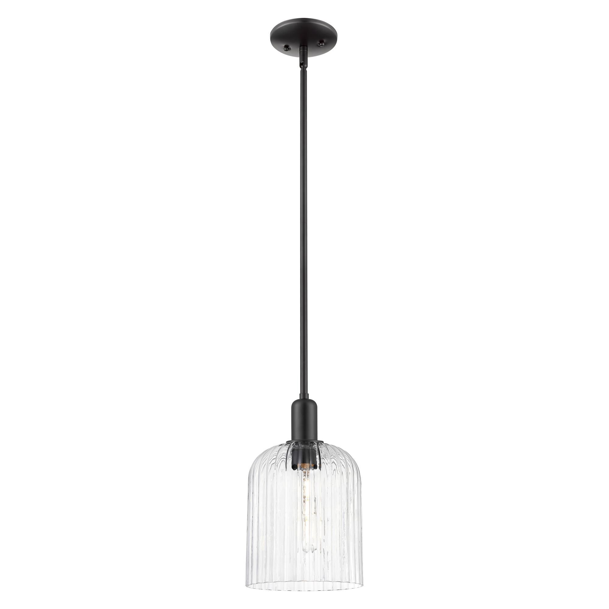 Shown in Matte Black finish and Clear glass