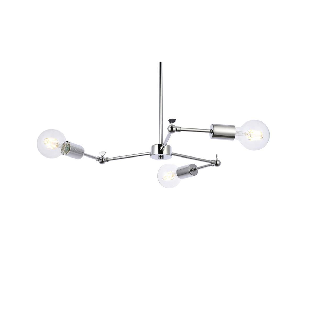 Furlong 28 Inch 3 Light Chandelier by Elegant Lighting