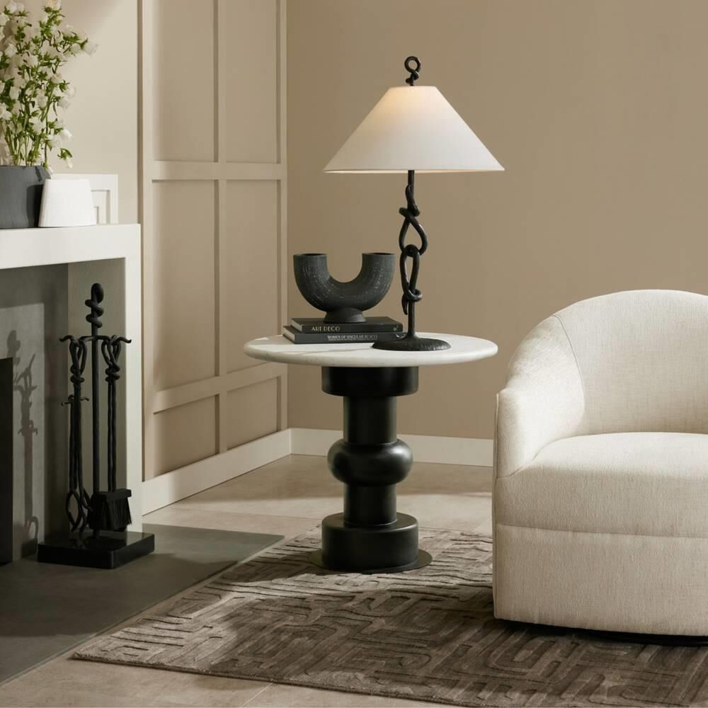 Shown in Blackened Iron finish