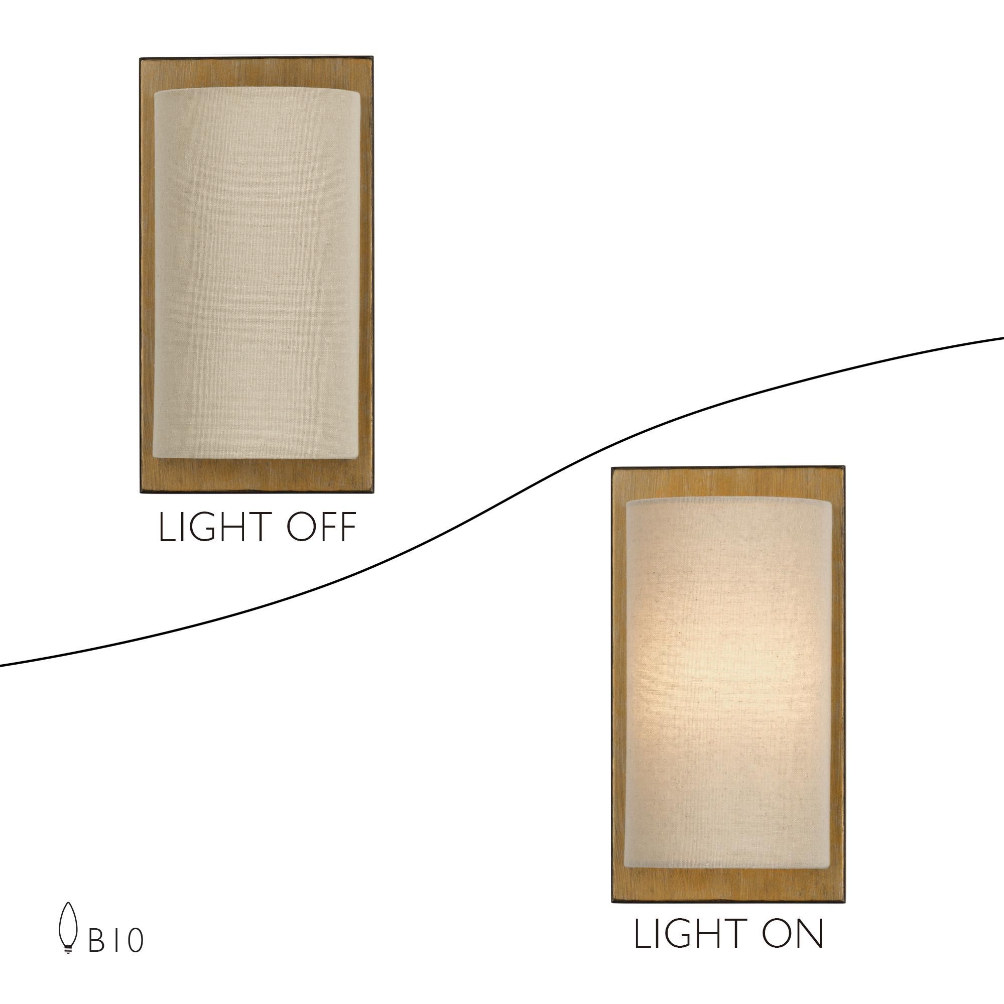 Shown in Antique Gold Leaf finish and Hand Crafted Parchment Color Hardback Fabric shade