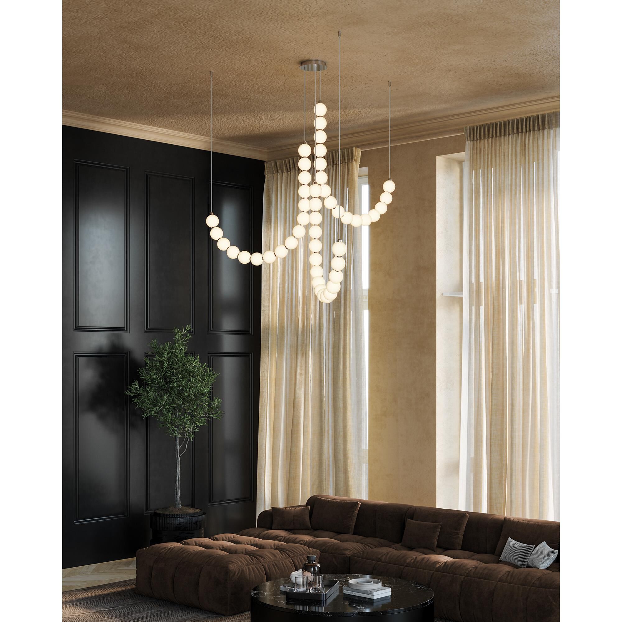 Ryan Pauly Akoya 11 Inch Multi Light Pendant by Alora Lighting
