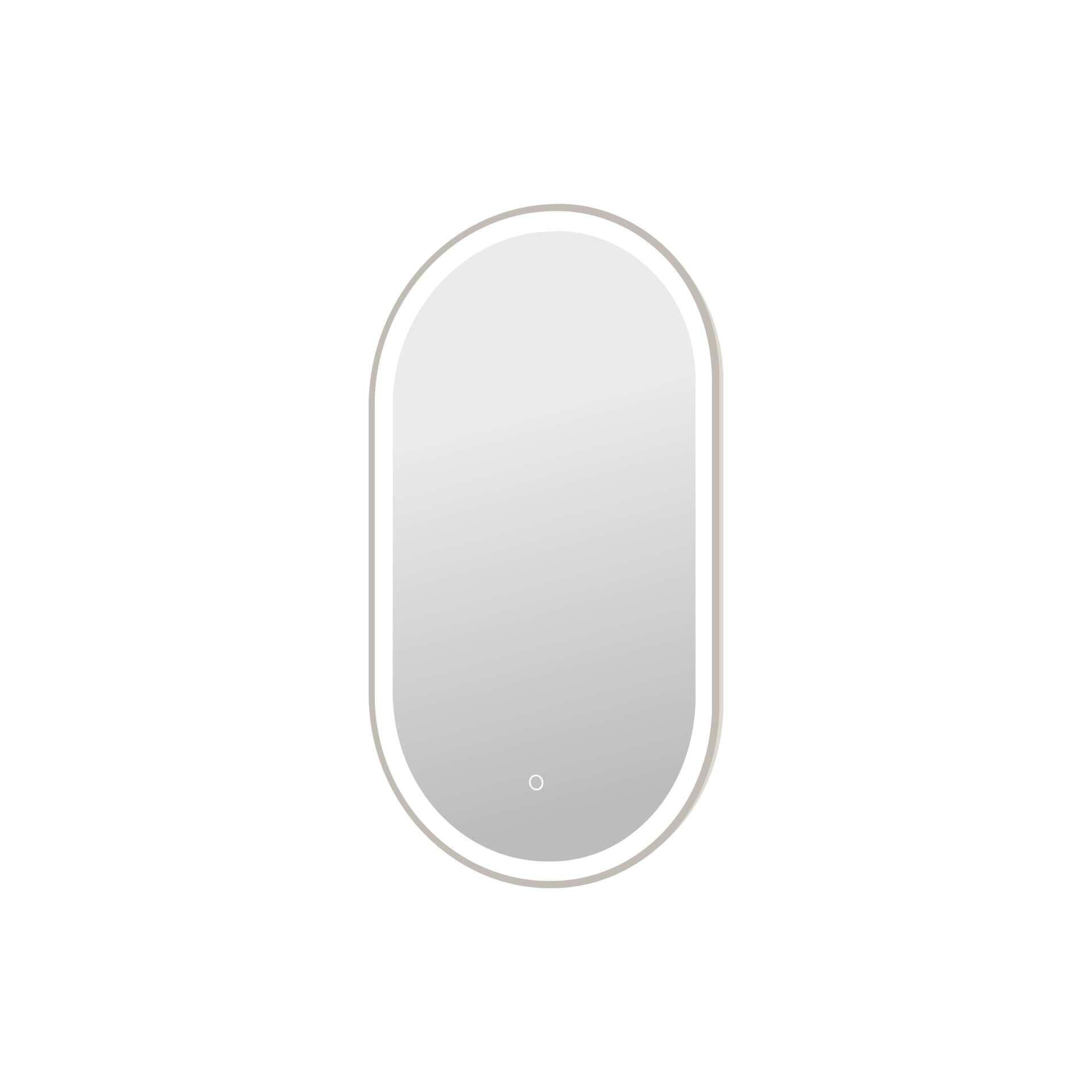 Harmoni 36 Inch Oval LED Lighted Mirror by Elegant Decor