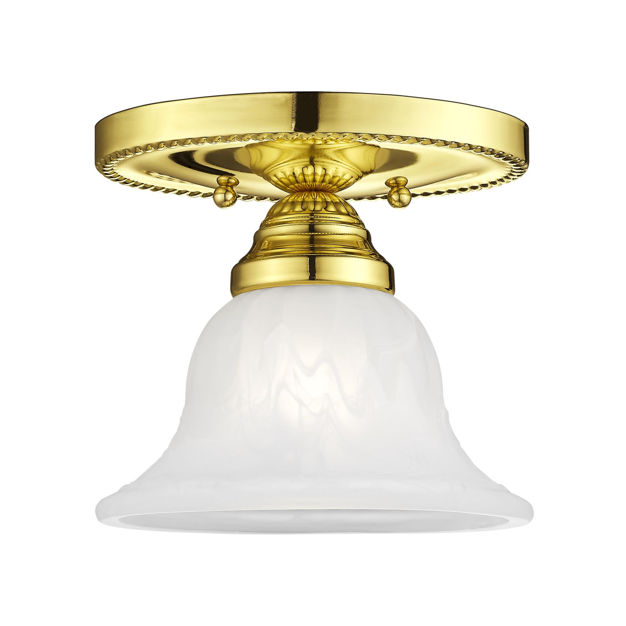Edgemont 7 Inch 1 Light Semi Flush Mount by Livex Lighting