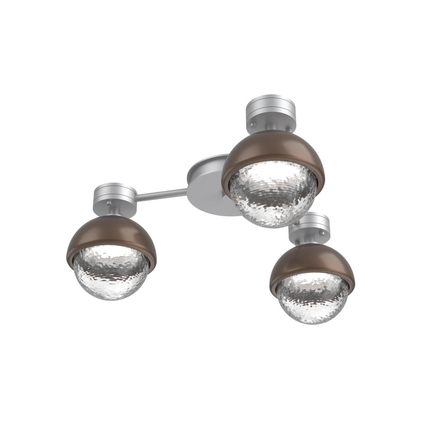 Shown in Classic Silver finish and Clear glass and Burnished Bronze accent