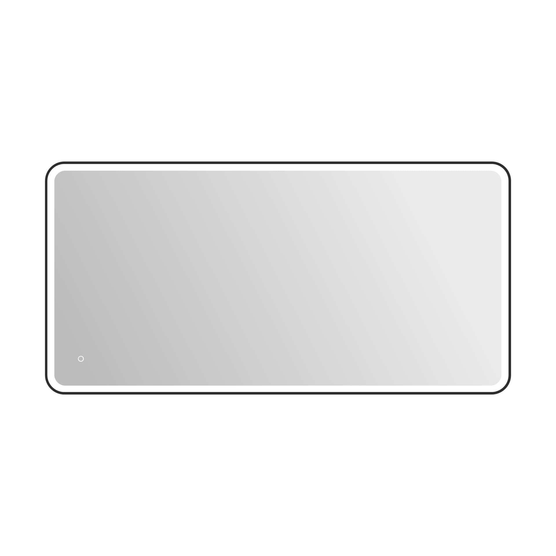 Harmoni 72 Inch Round LED Lighted Mirror by Elegant Decor