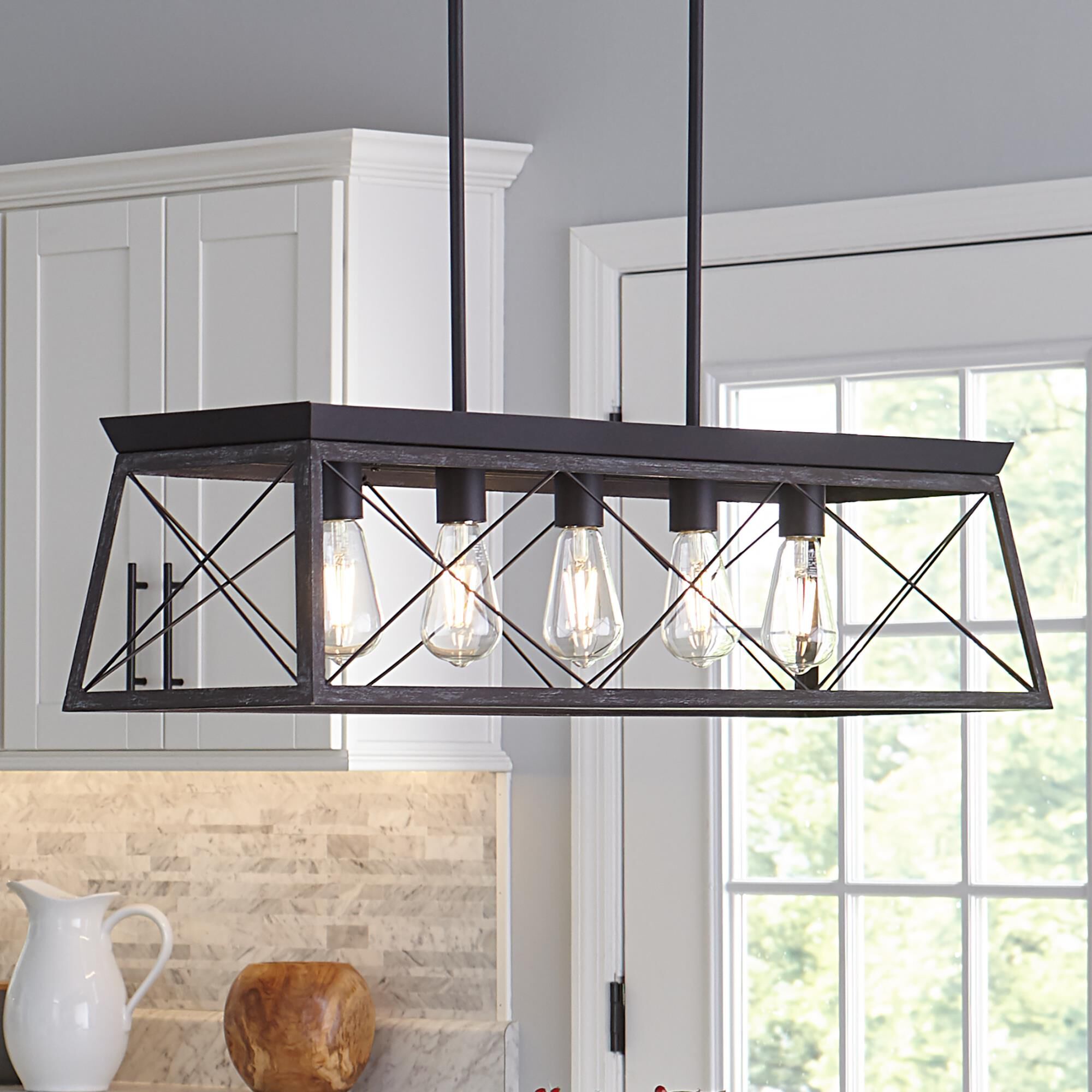 Briarwood 38 Inch 5 Light Linear Suspension Light by Progress Lighting