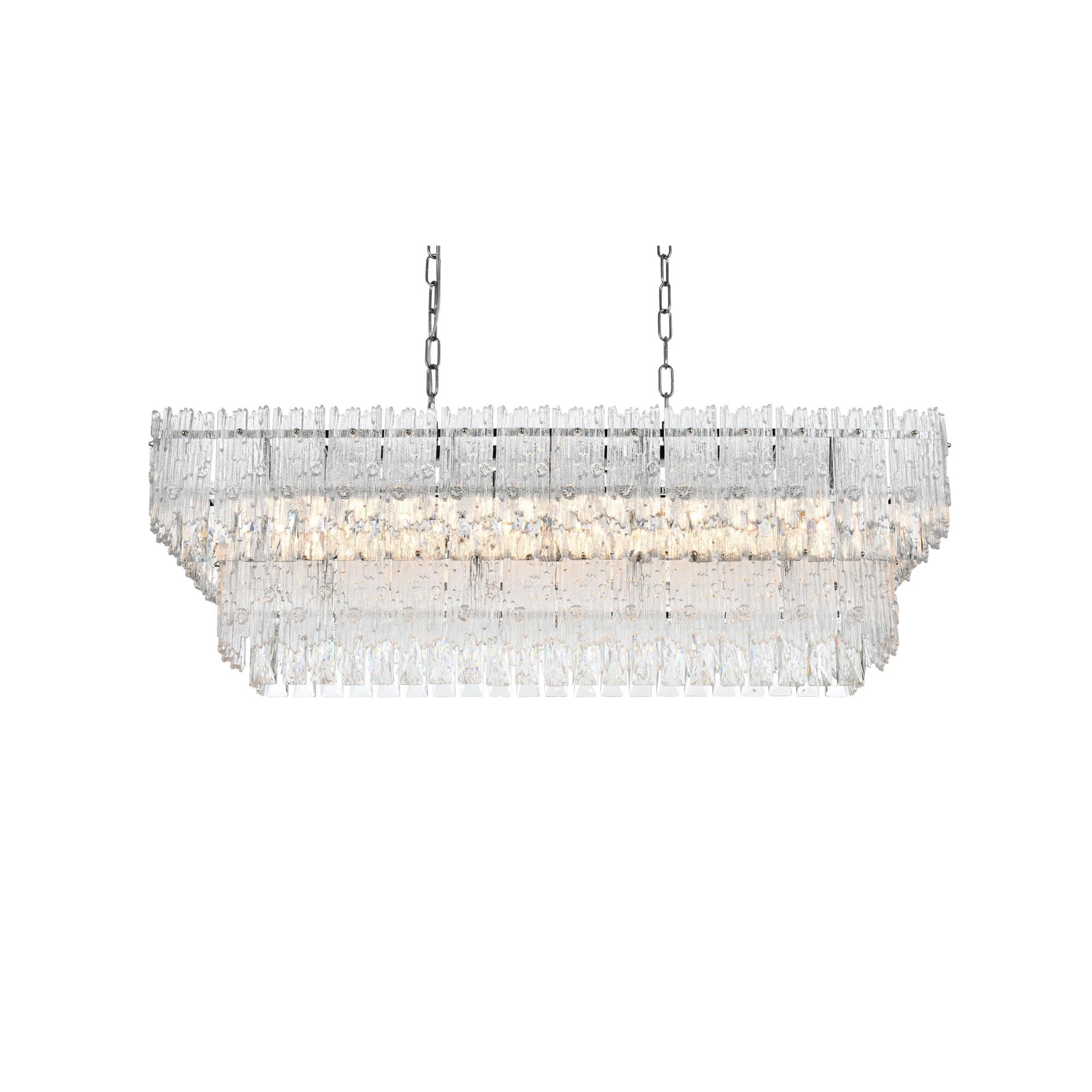 Emilia 37 Inch Linear Suspension Light by Elegant Lighting