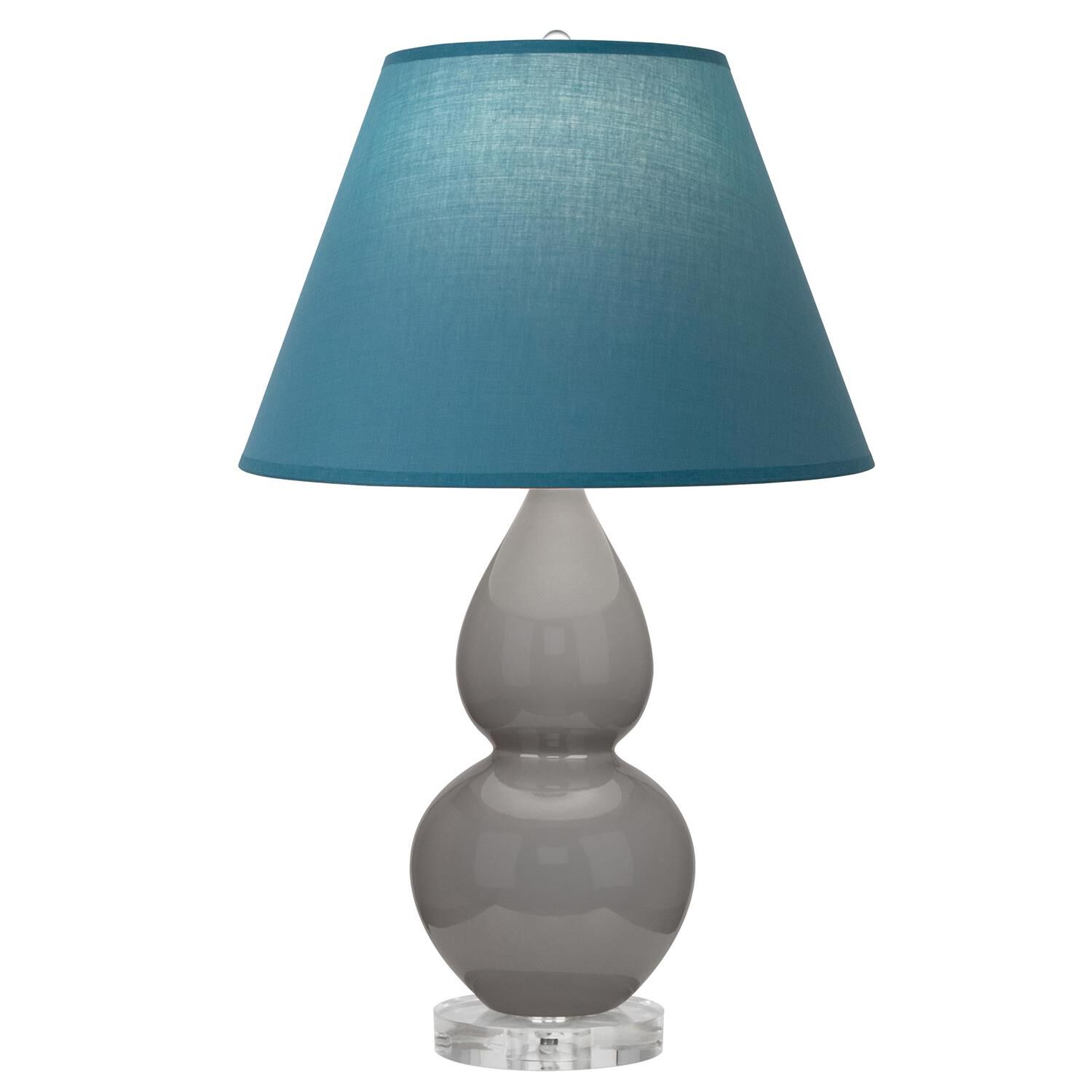 Shown in Smokey Taupe finish and Bright Blue and Gray shade and Lucite accent