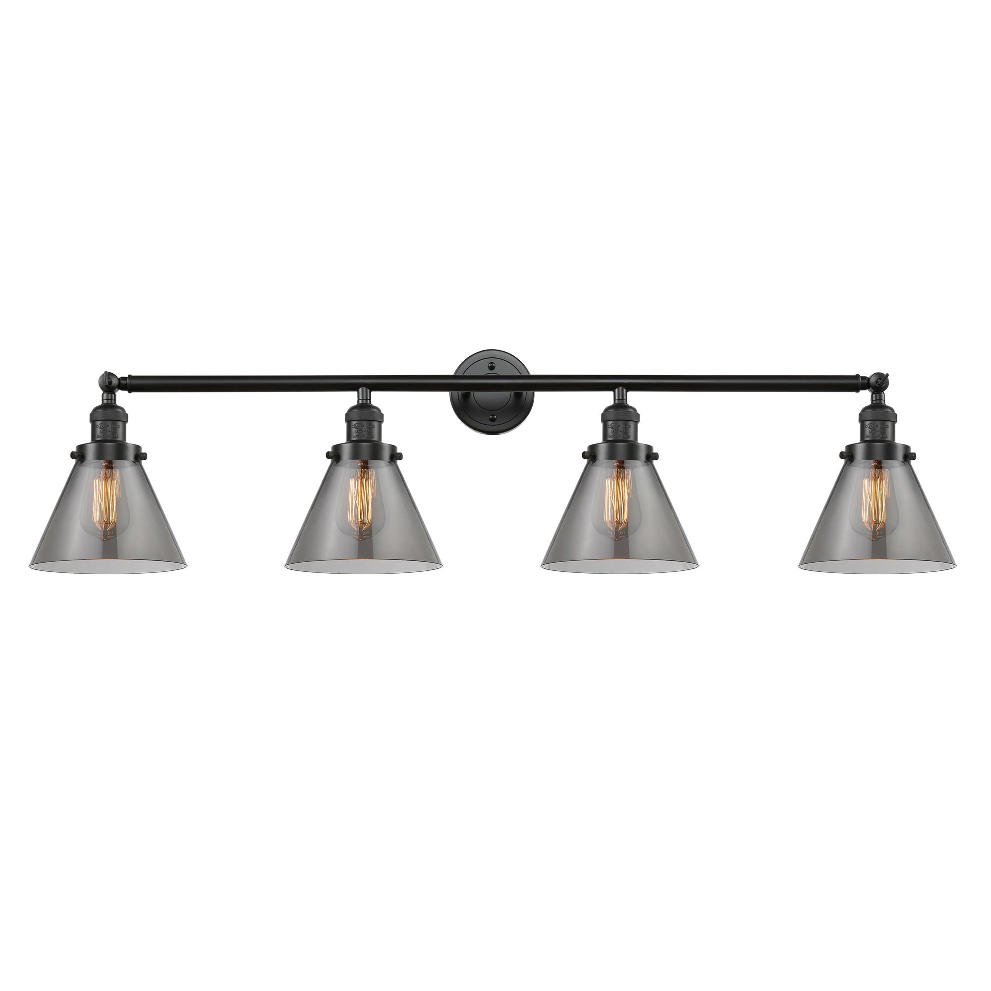 Shown in Oil Rubbed Bronze finish and Smoked glass