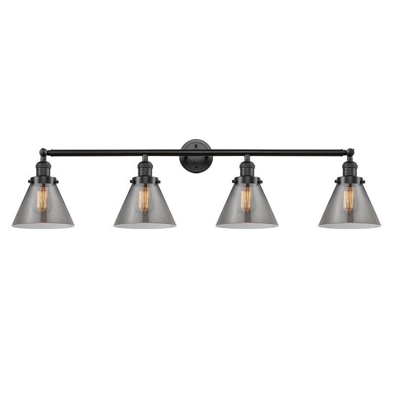 Bruno Marashlian Large Cone 43 Inch 4 Light Bath Vanity Light by Innovations Lighting