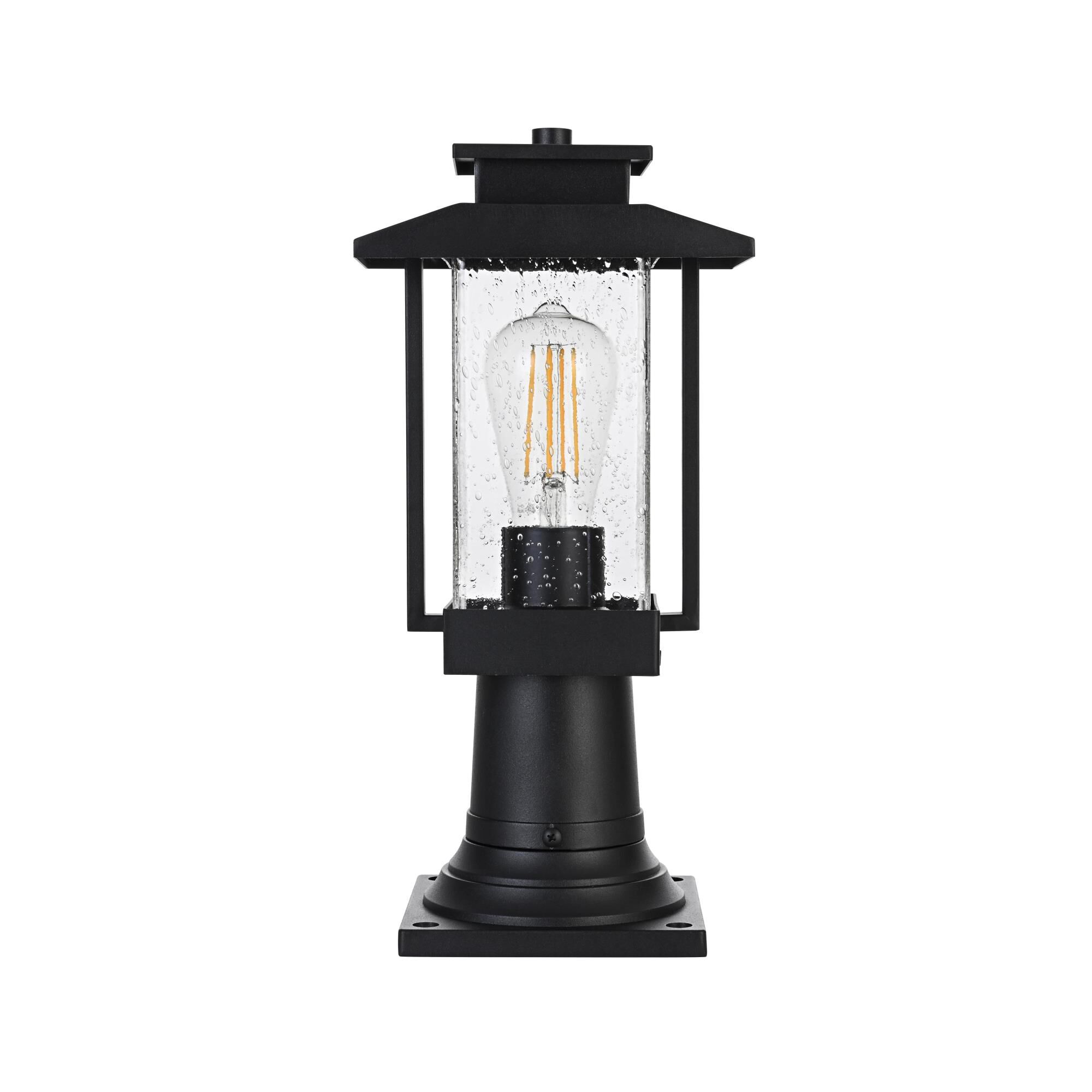 Tioga 15 Inch Outdoor Post Lamp by Elegant Lighting