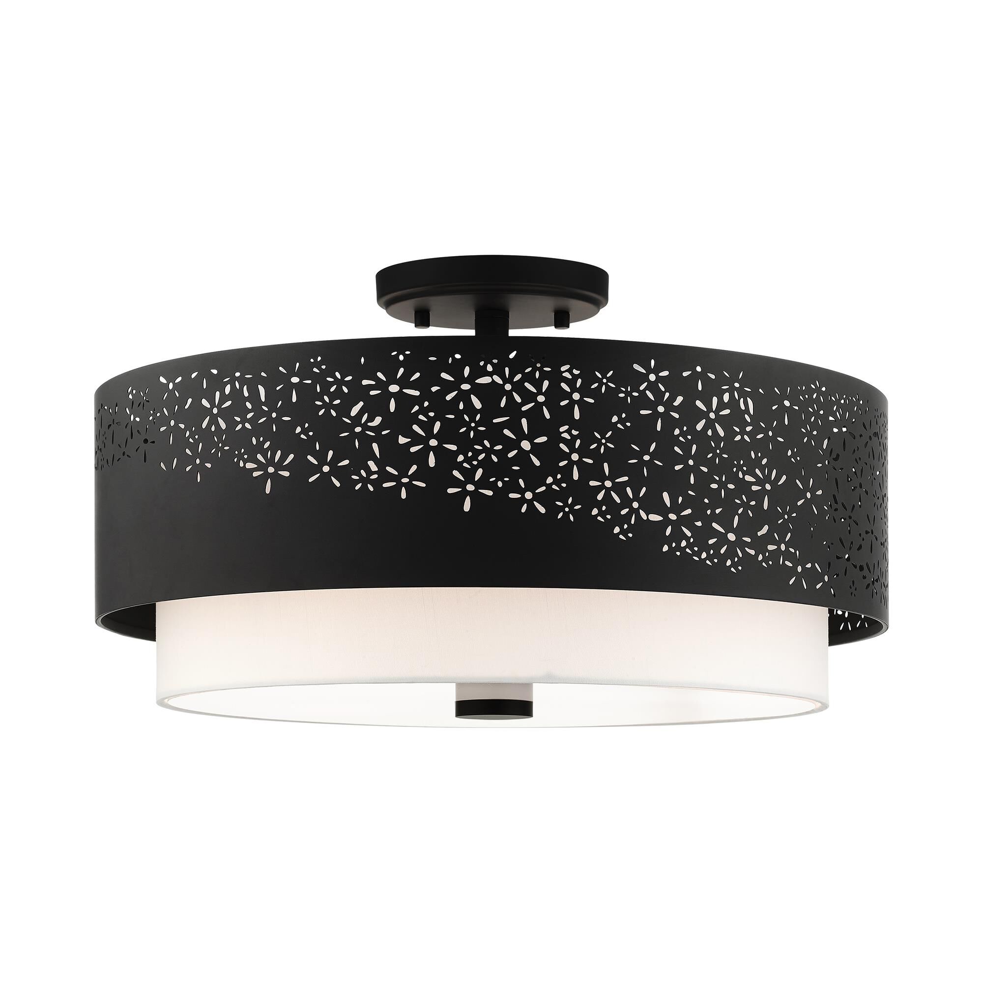 Noria 4 Light Semi Flush Mount by Livex Lighting