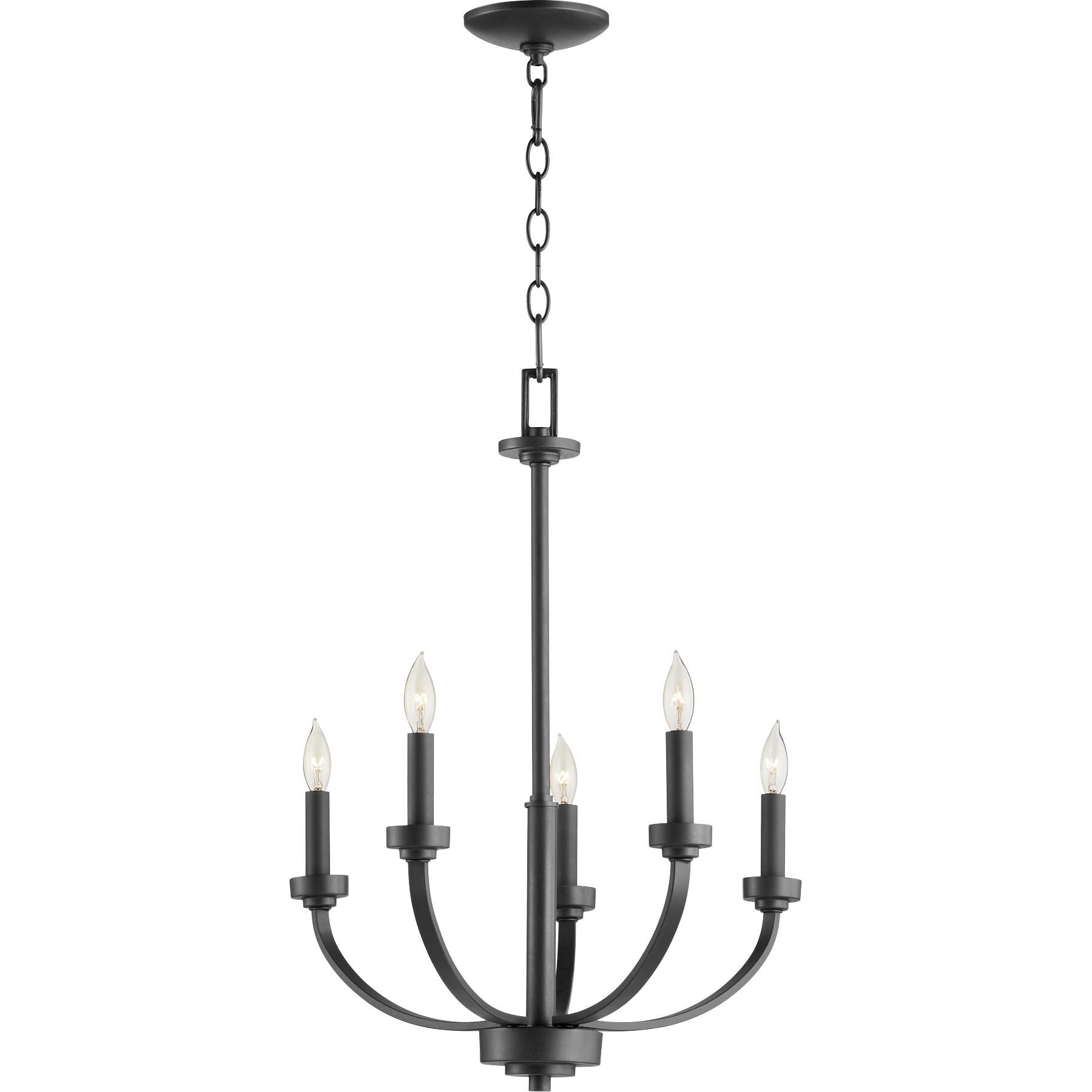 Reyes 26 Inch 5 Light Chandelier by Quorum International