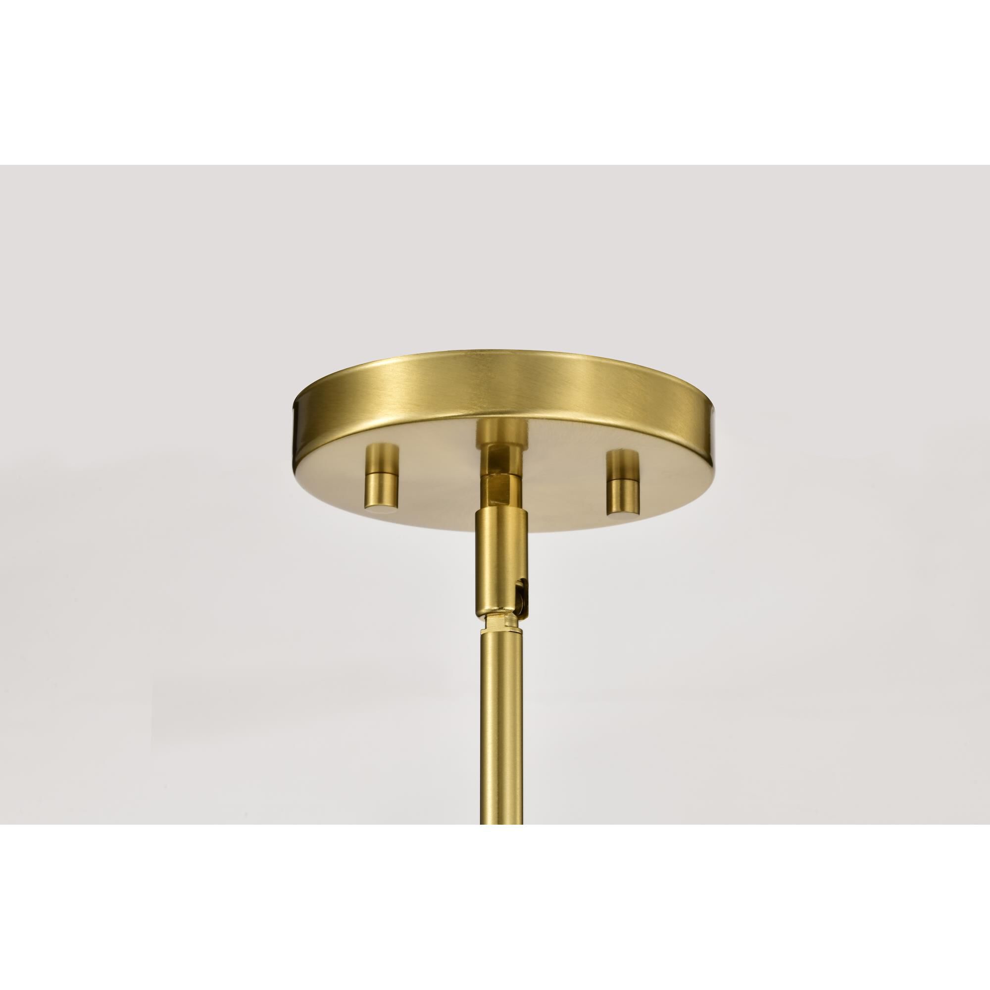 Shown in Burnished Brass finish and Ribbed White glass