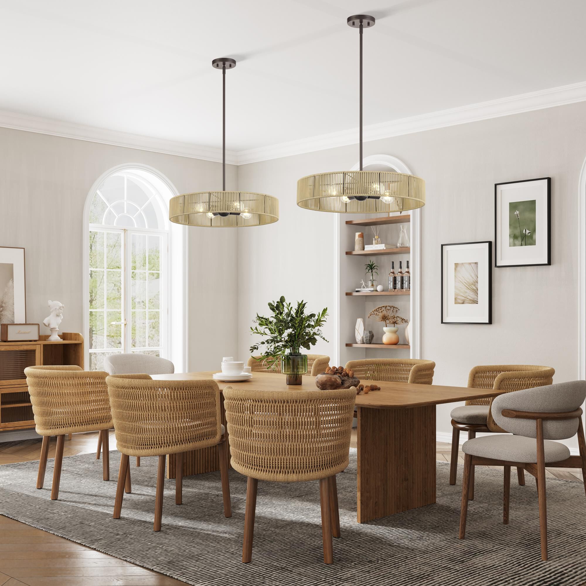 Goldiemesh 22 Inch Large Pendant by Livex Lighting