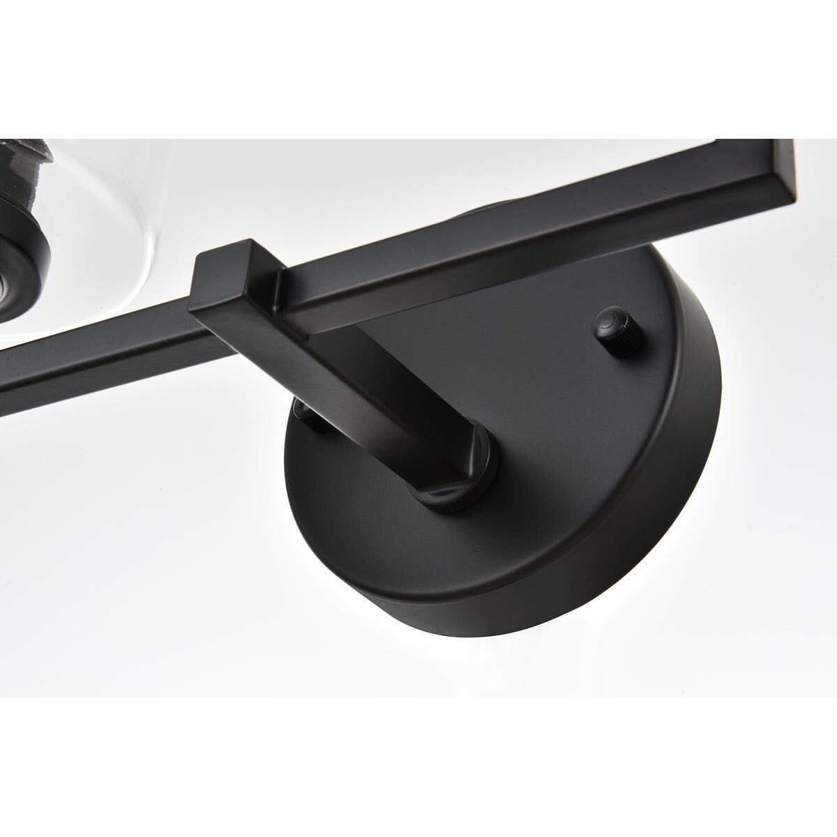 Shown in Black  finish and Clear glass