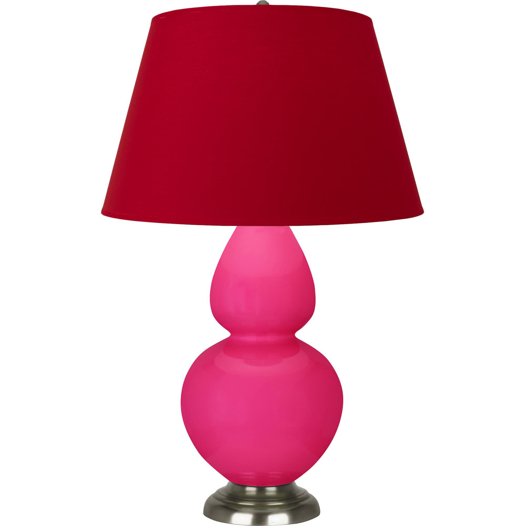 Shown in Razzle Rose finish and Black and Red shade and Antique Silver accent