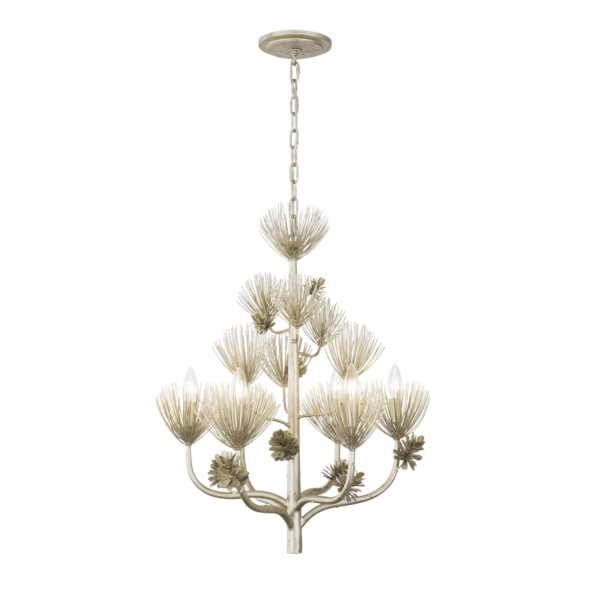 Pinion 24 Inch 6 Light Chandelier by Varaluz