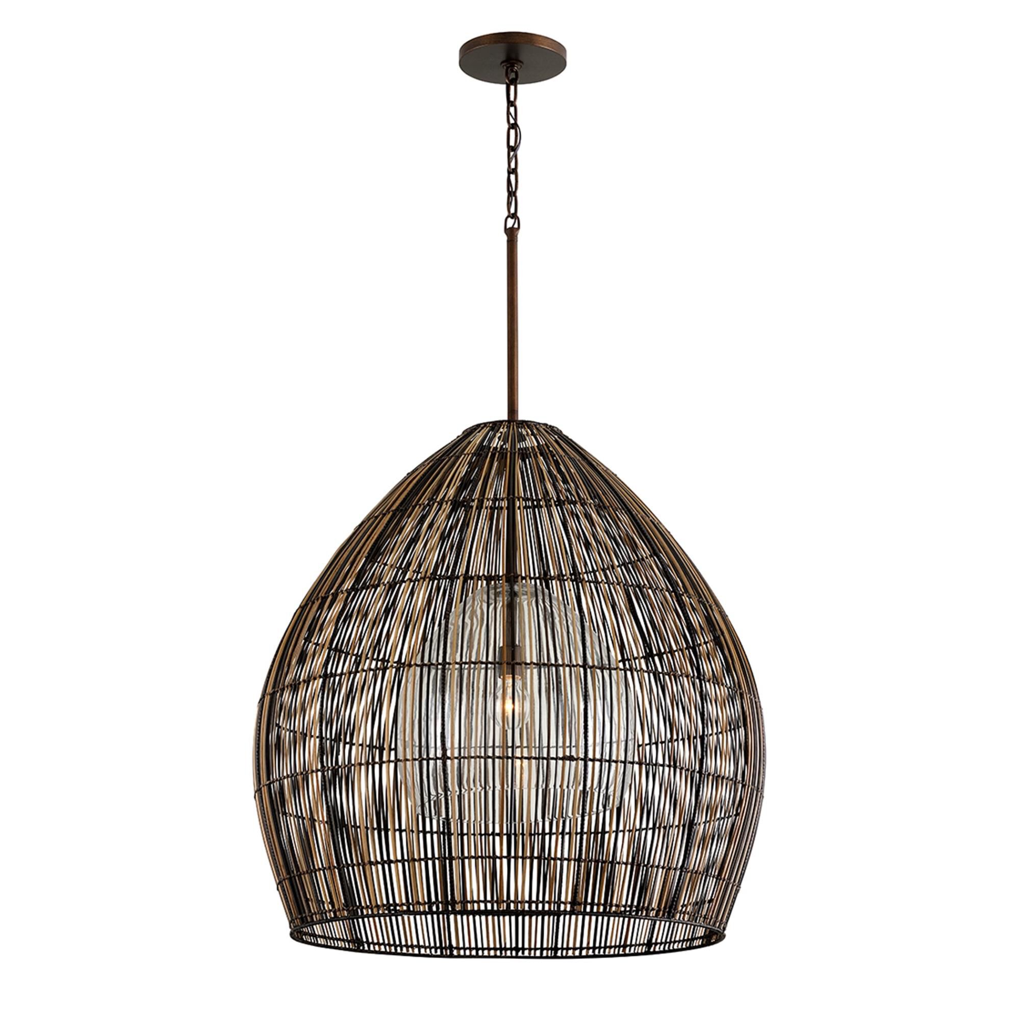 Shown in Bronze finish and Buri Ting Ting shade