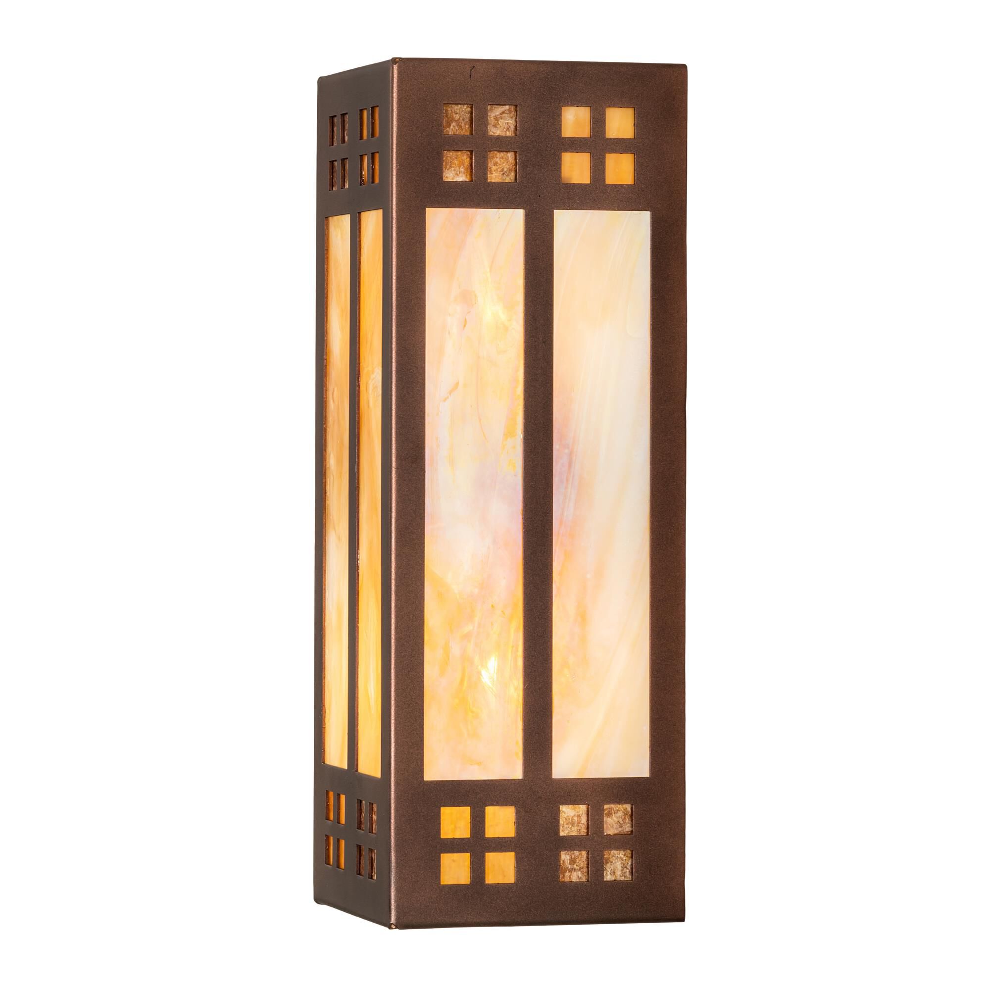 Prairie Loft 14 Inch Tall 2 Light LED Outdoor Wall Light by Meyda Lighting
