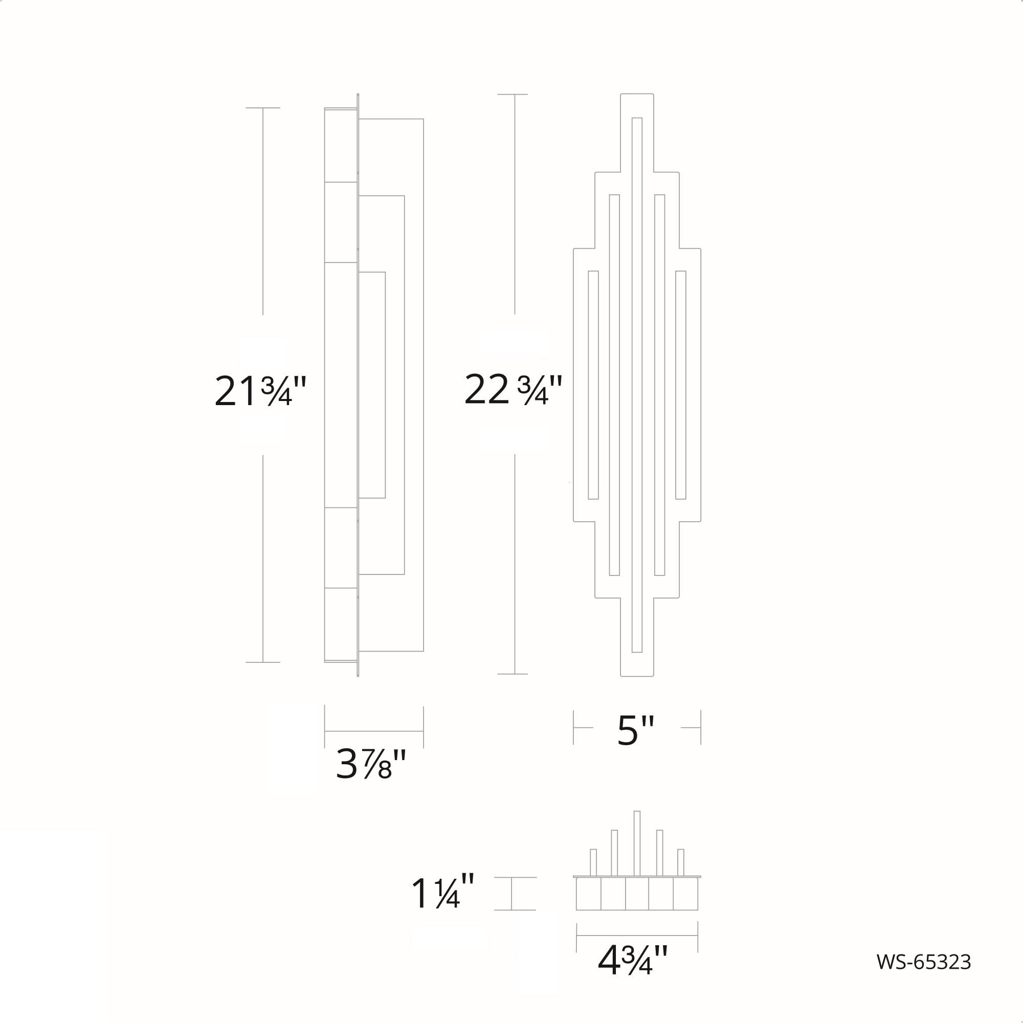 dweLED Nouveau 22 Inch LED Wall Sconce
