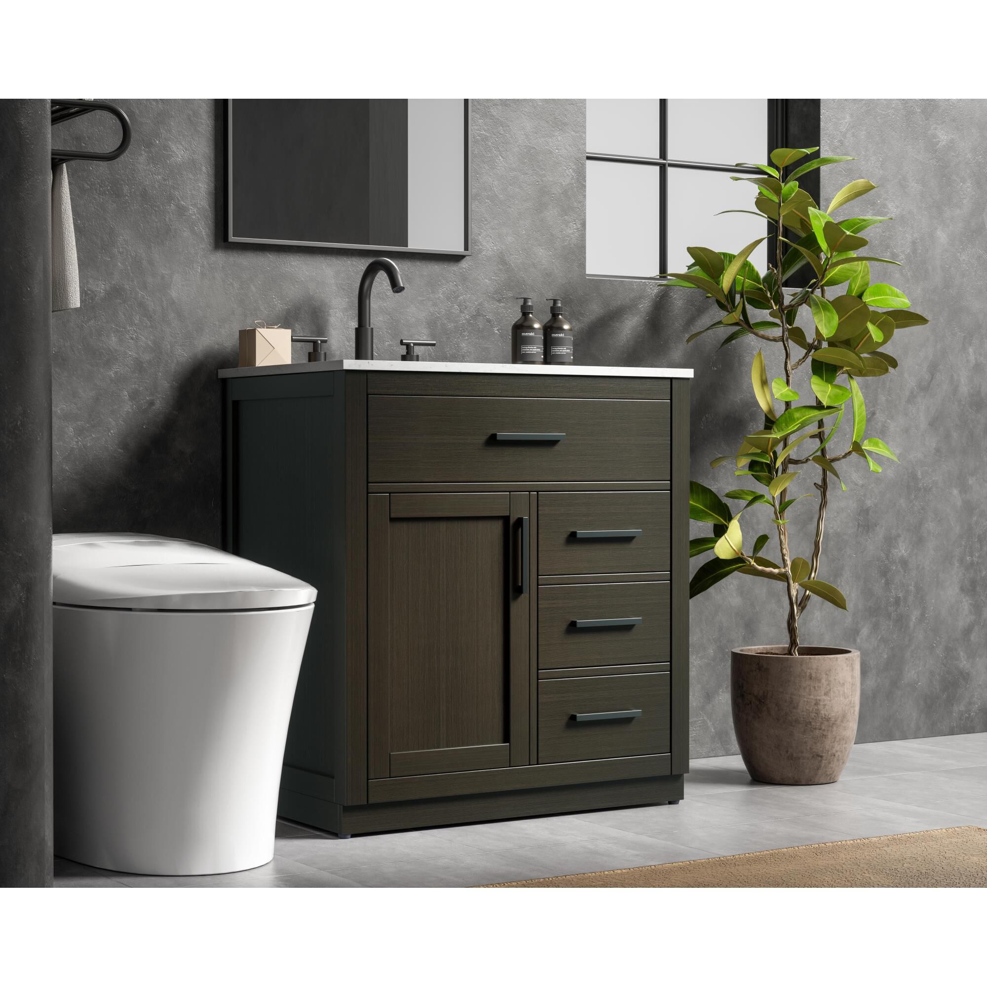 Shown in Mocha Brown finish