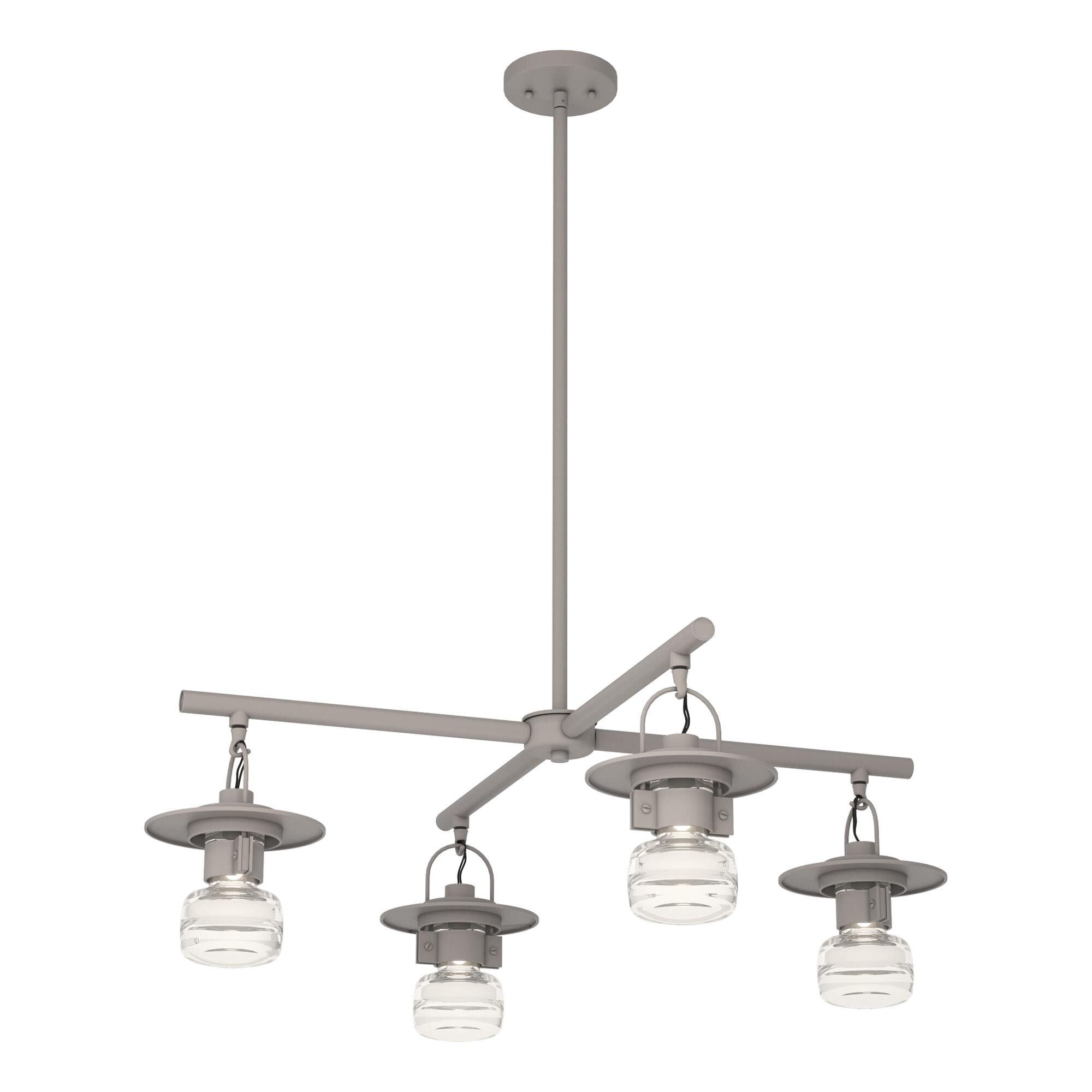 Shown in Coastal Burnished Steel finish and Clear glass