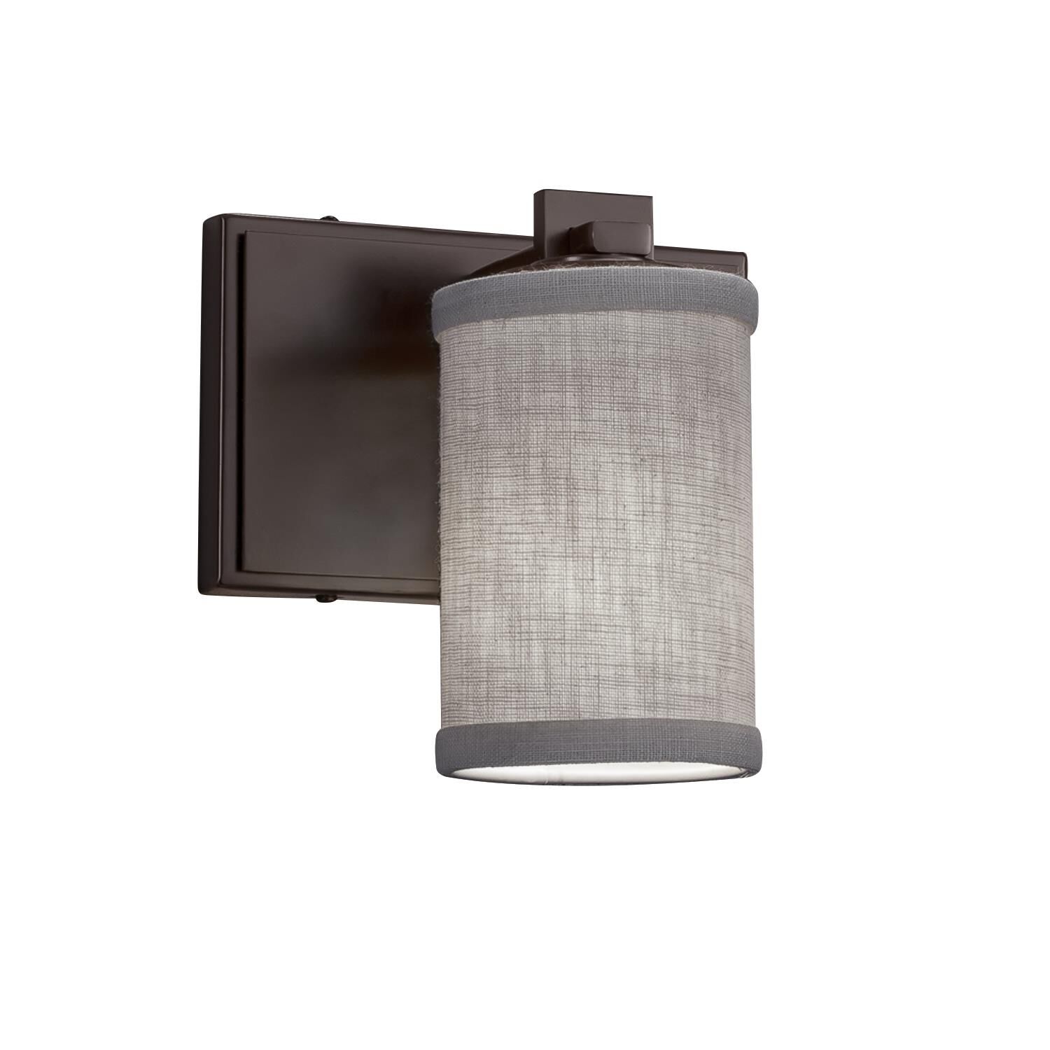 Justice Design Group Textile 7 Inch Wall Sconce