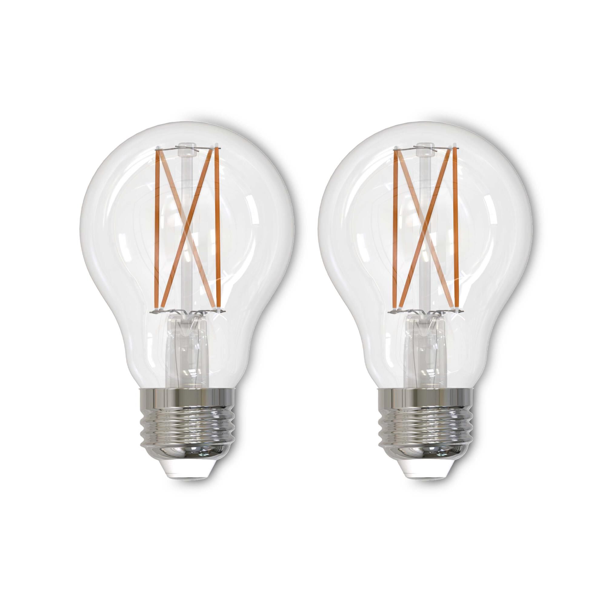 8.5 Watt A19 2700K LED Light Bulb 2 Pack,