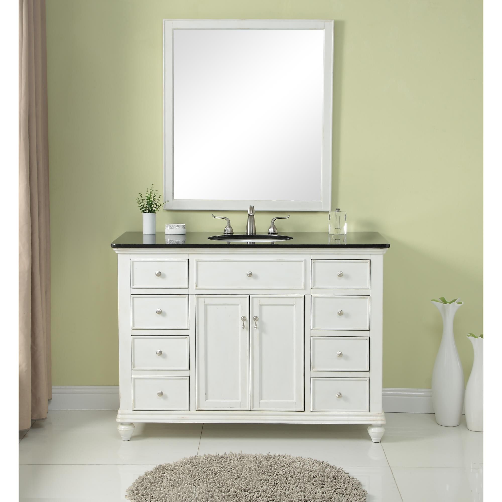 Shown in Antique White finish