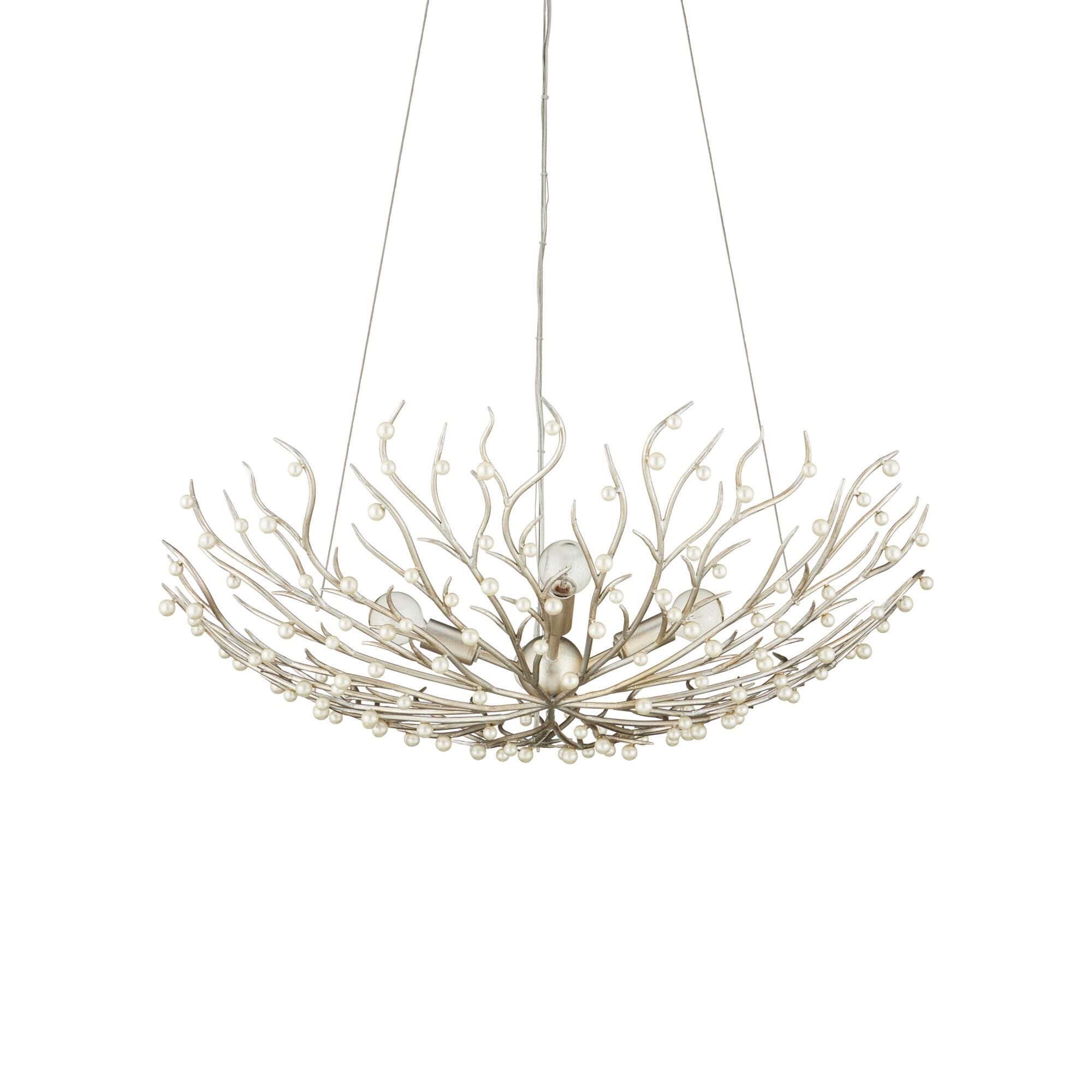 Aviva Stanoff Shinju 29 Inch Chandelier by Currey and Company