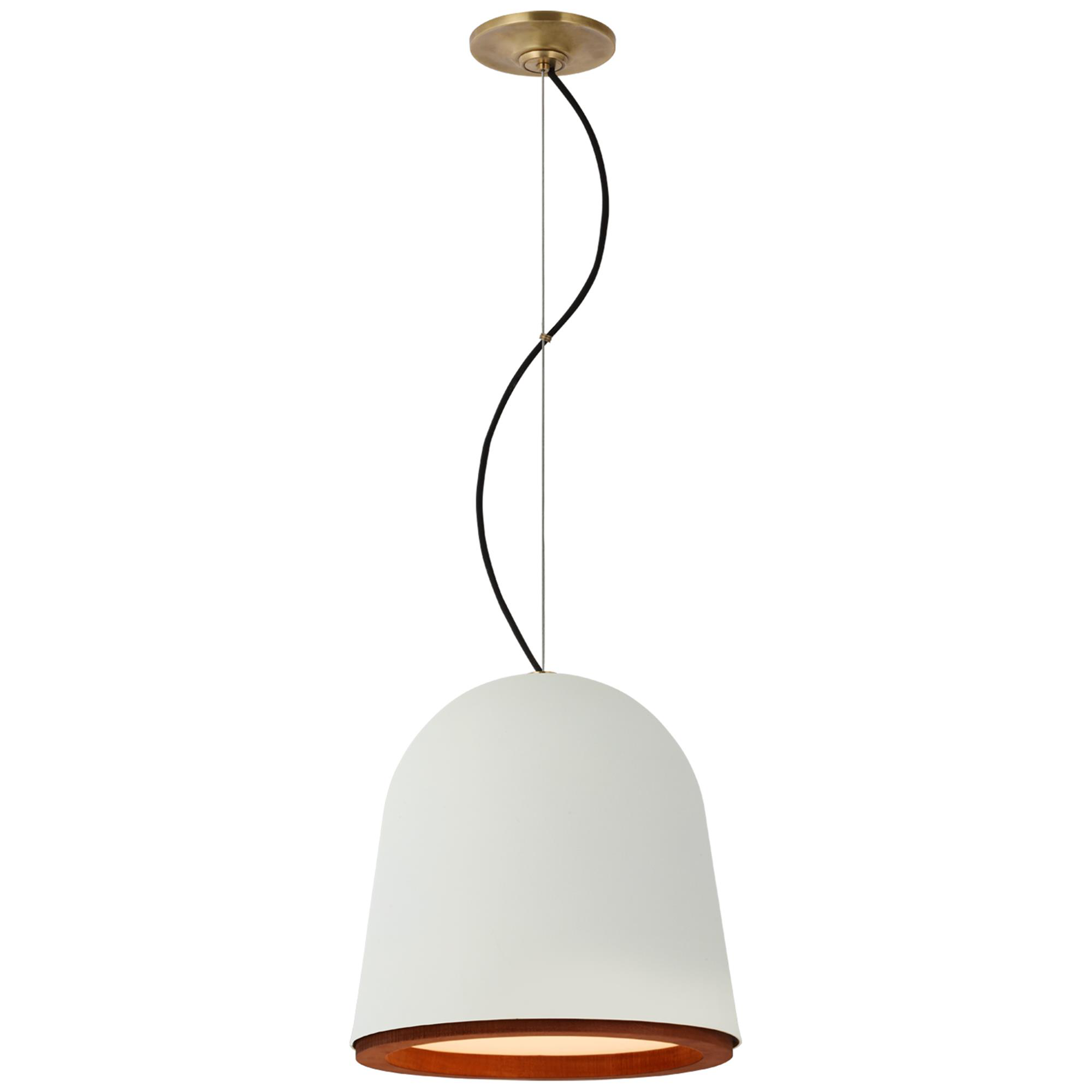 Shown in Plaster White And Dark Teak finish and No Option shade