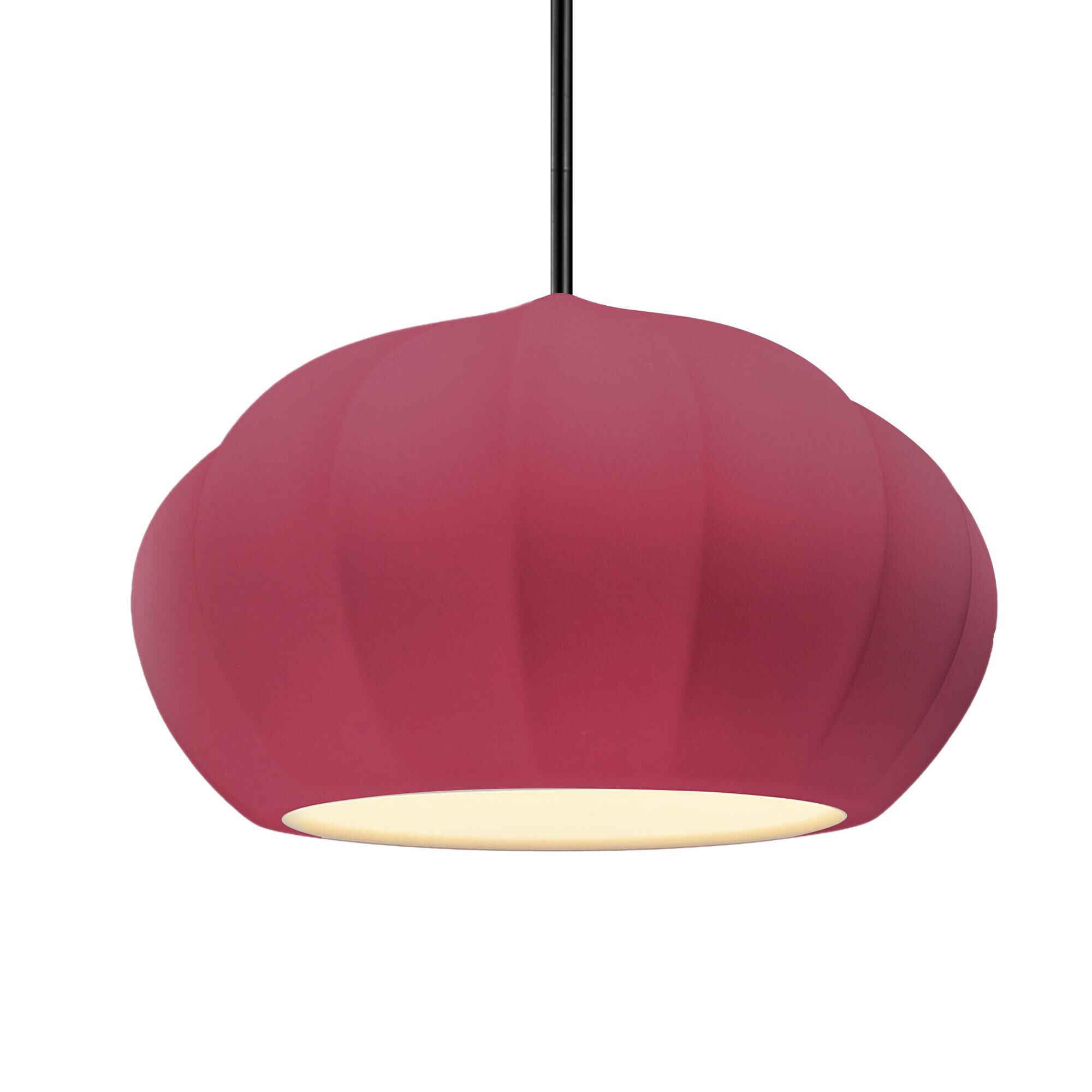 Fluted 13 Inch Large Pendant by Justice Design Group