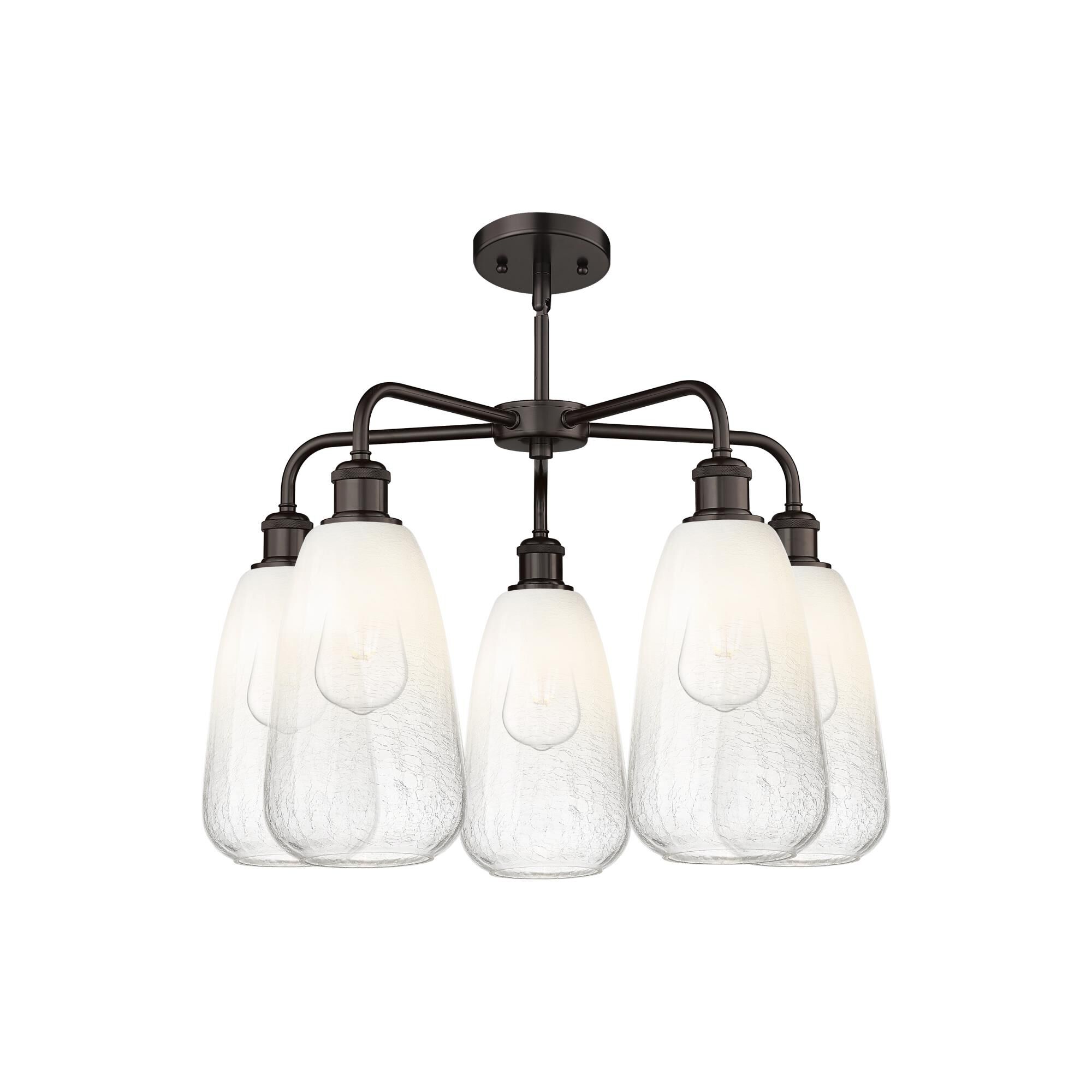 Shown in Oil Rubbed Bronze finish and Opal glass