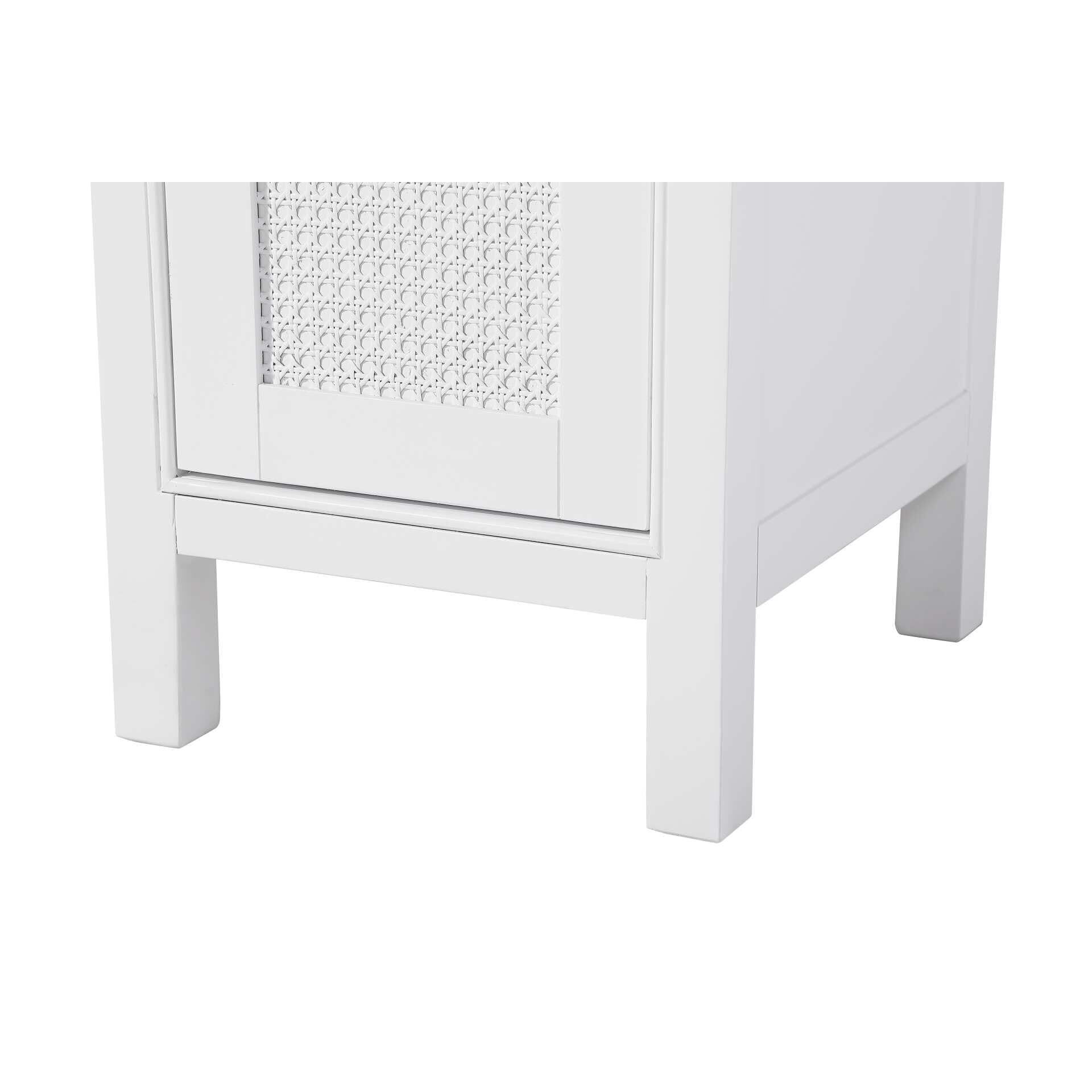 Shown in White finish