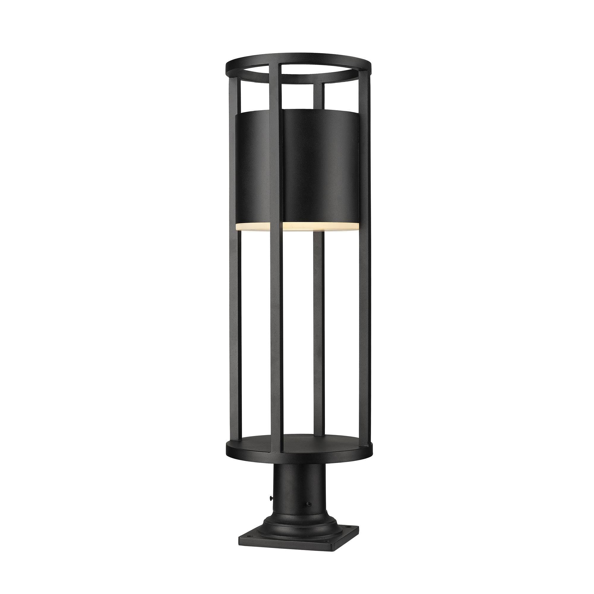 Shown in Matte Black finish and Etched glass