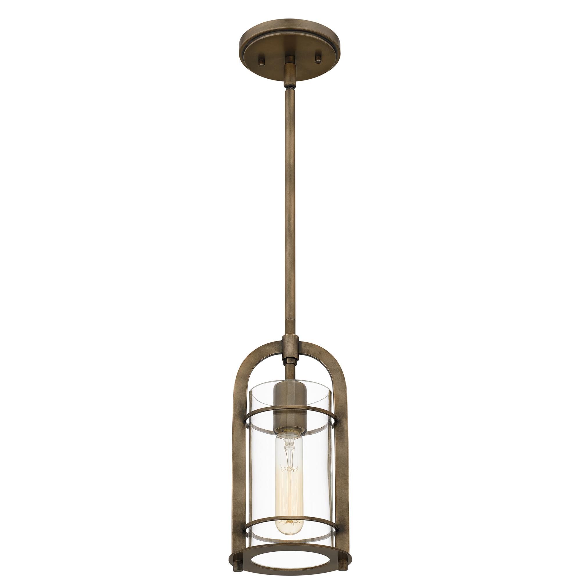 Shown in Statuary Bronze finish and Clear glass