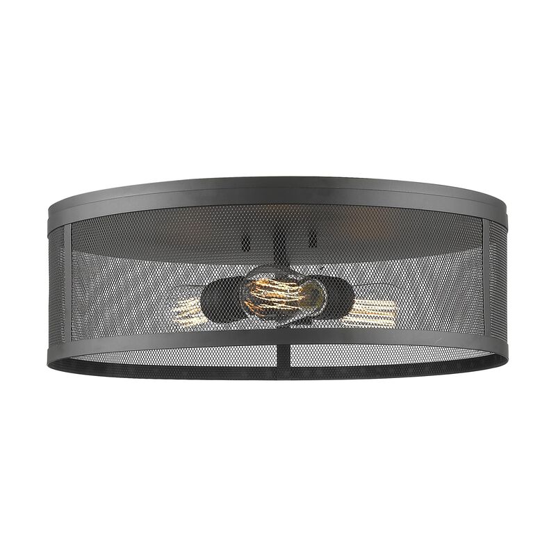 Meshsmith 18 Inch 3 Light Flush Mount by Z-Lite