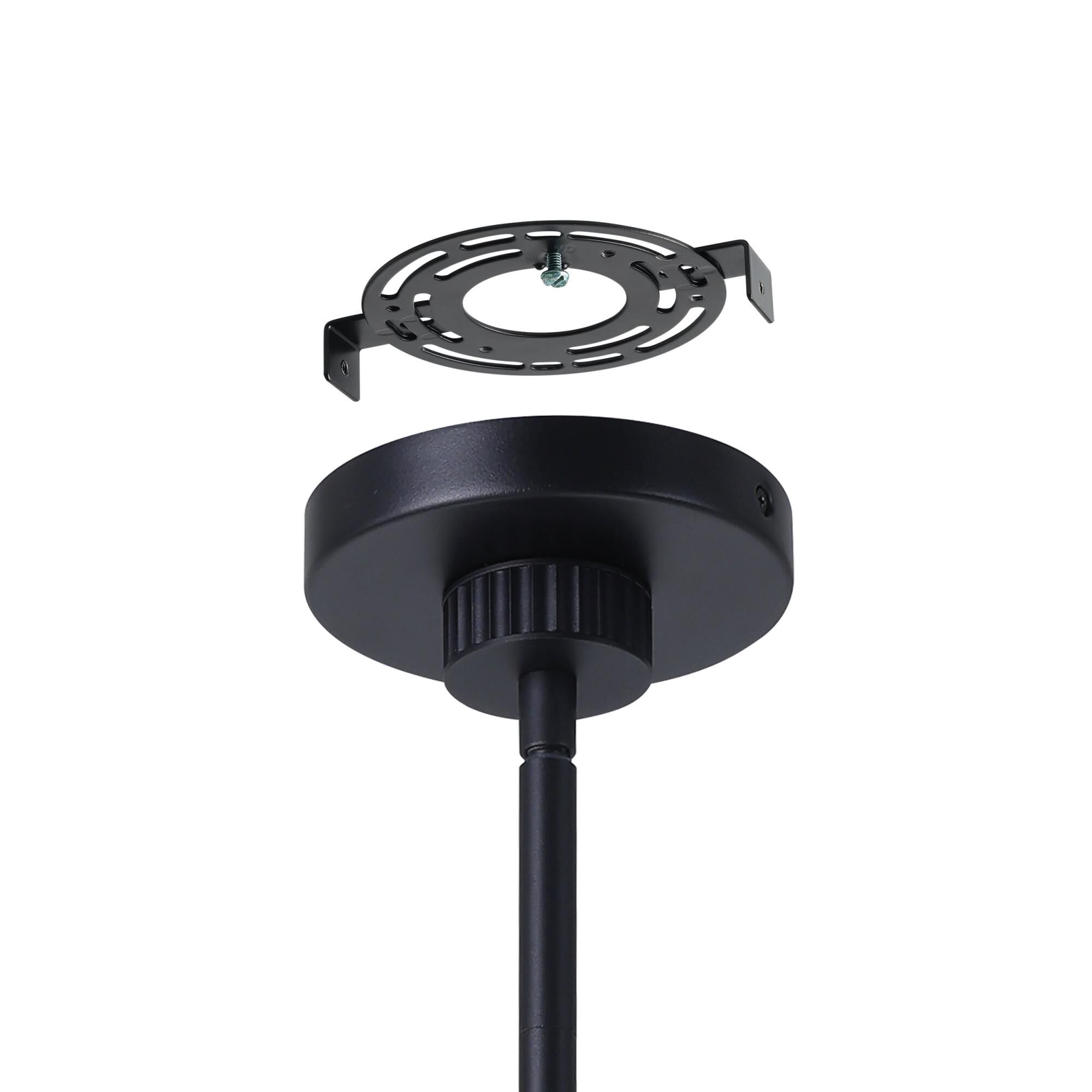 Shown in Matte Black finish and Clear Ribbed, Opal glass