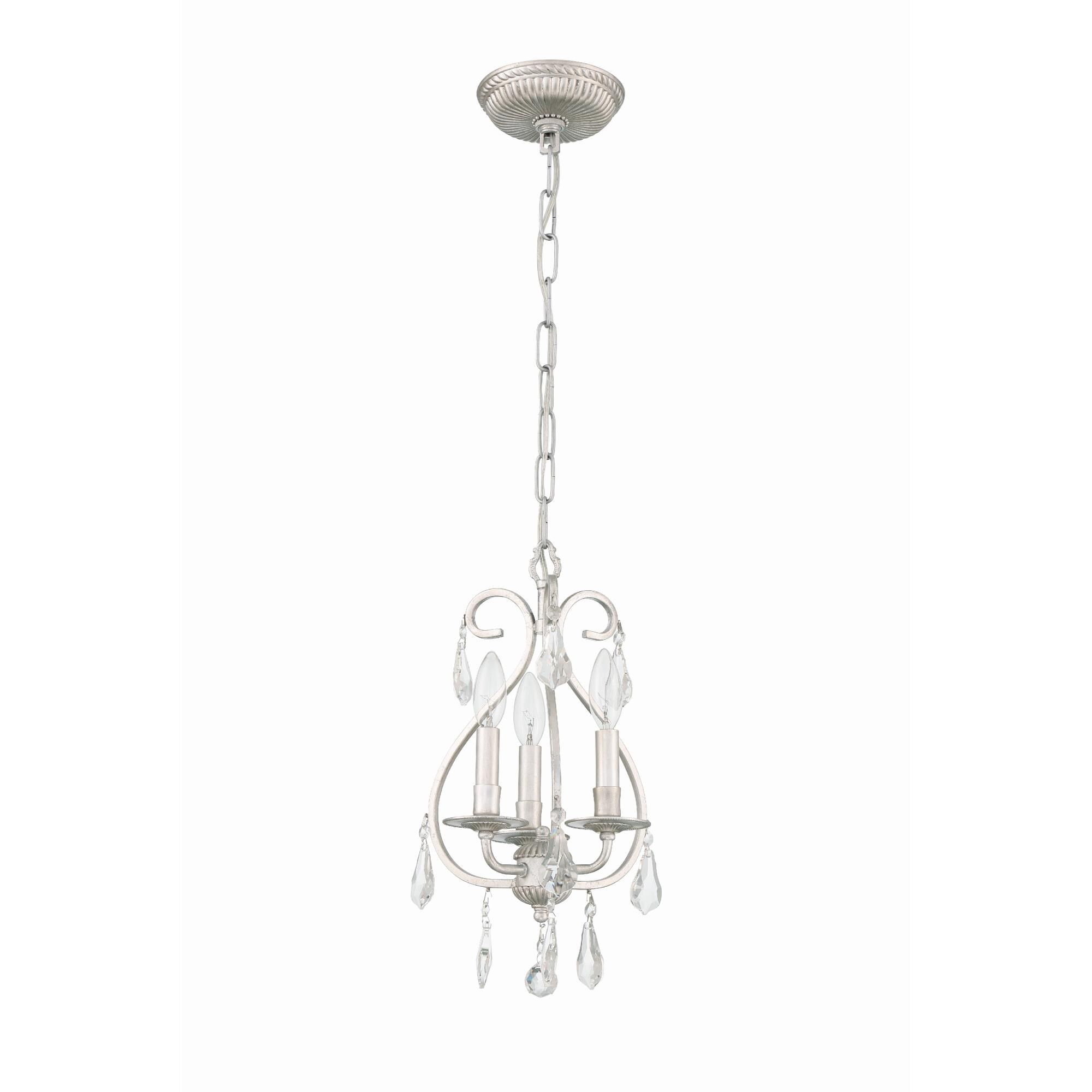 Ashton 10 Inch 3 Light Mini Chandelier by Crystorama