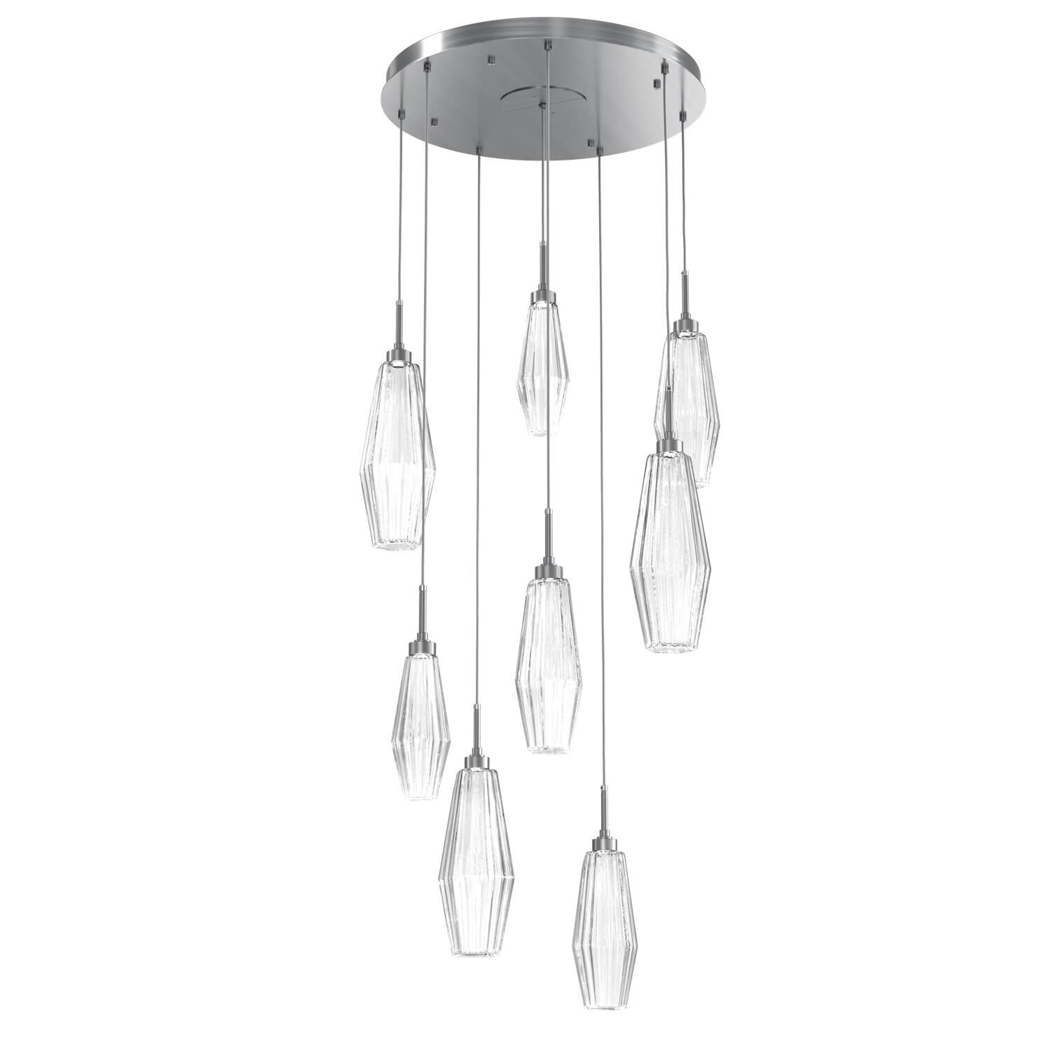 Aalto 27 Inch 8 Light LED Multi Light Pendant by Hammerton Studio