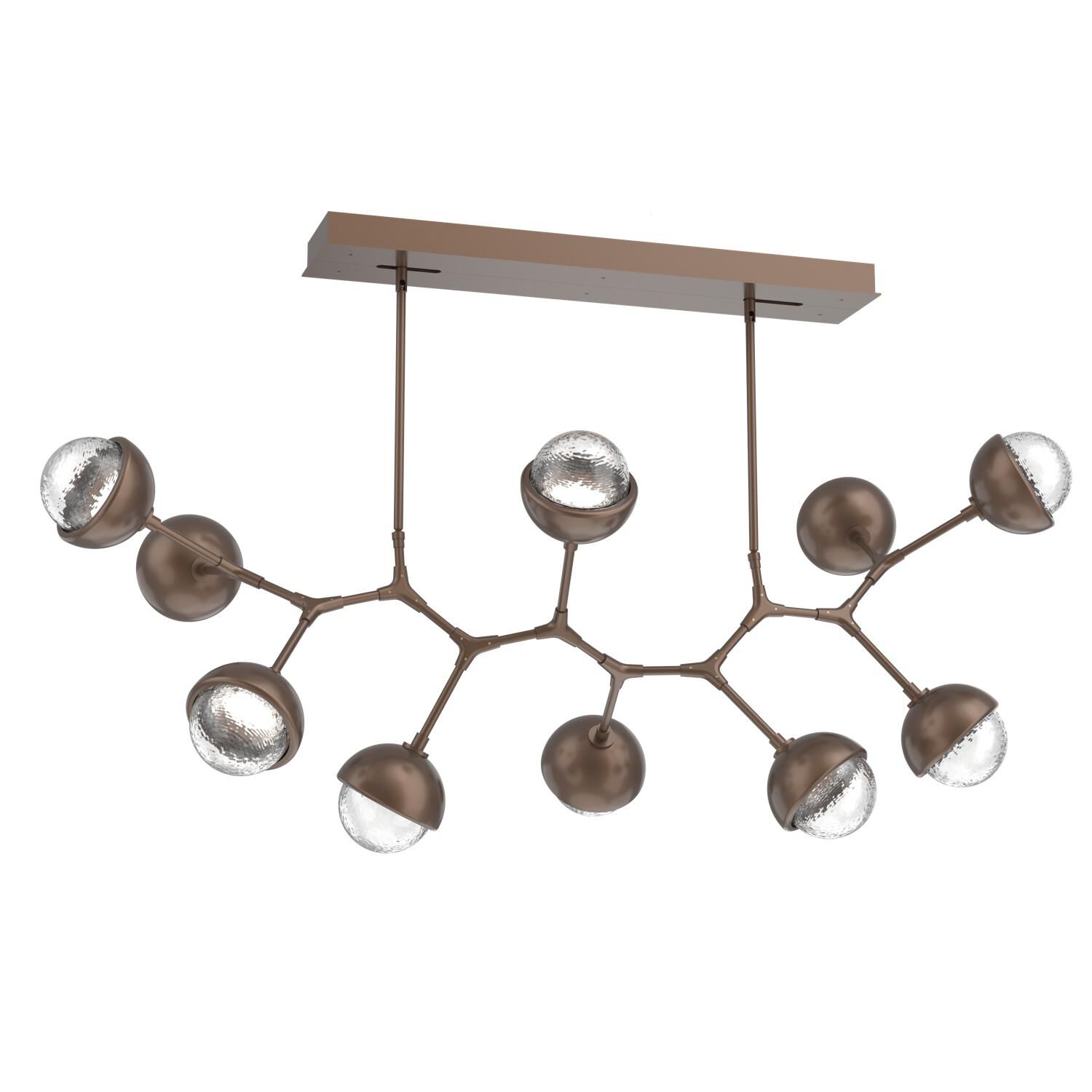 Levi Wilson Cabochon 56 Inch Linear Suspension Light by Hammerton Studio