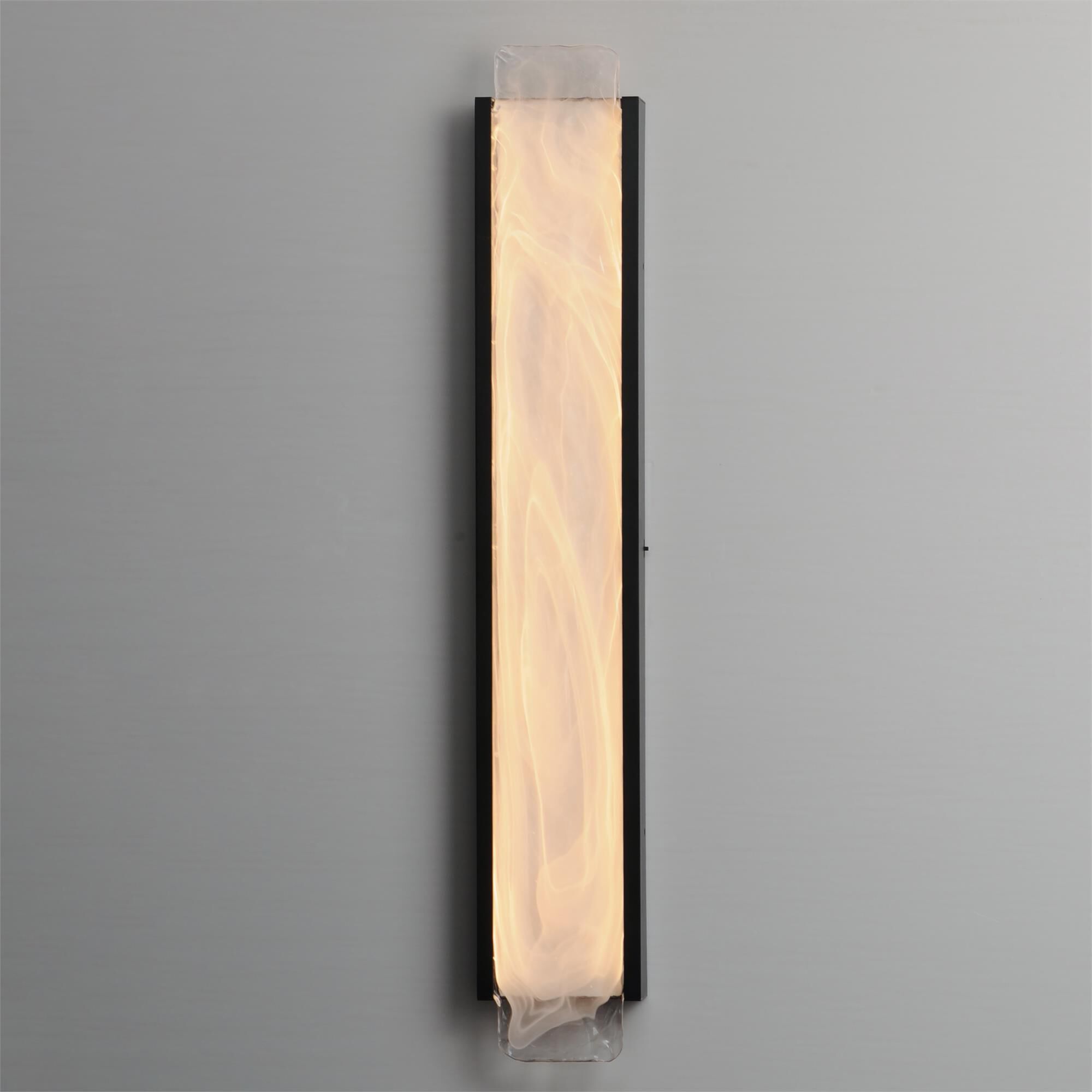 Shown in Black finish and White Spiral glass